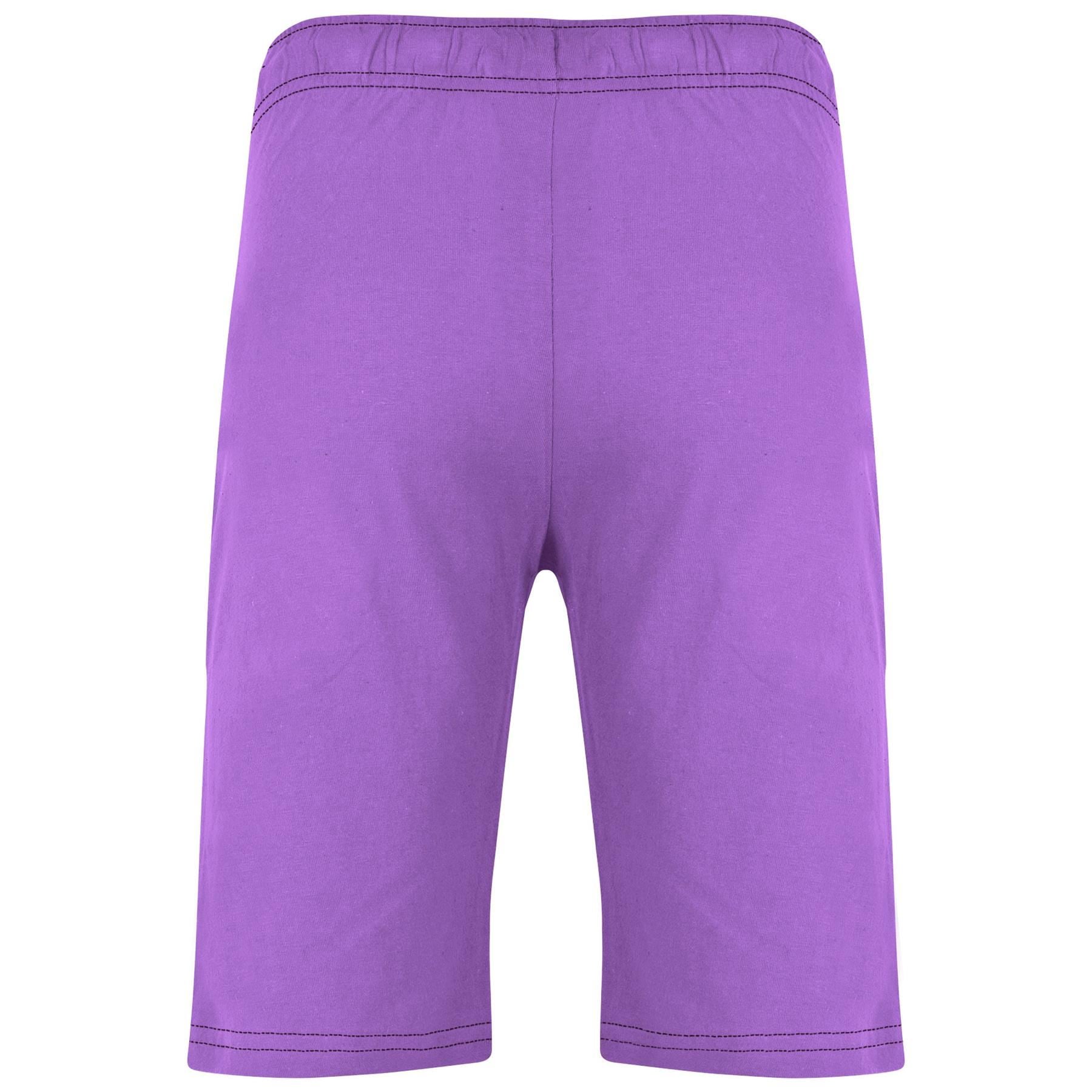 Kids Girls 100% Cotton Lilac Summer Shorts