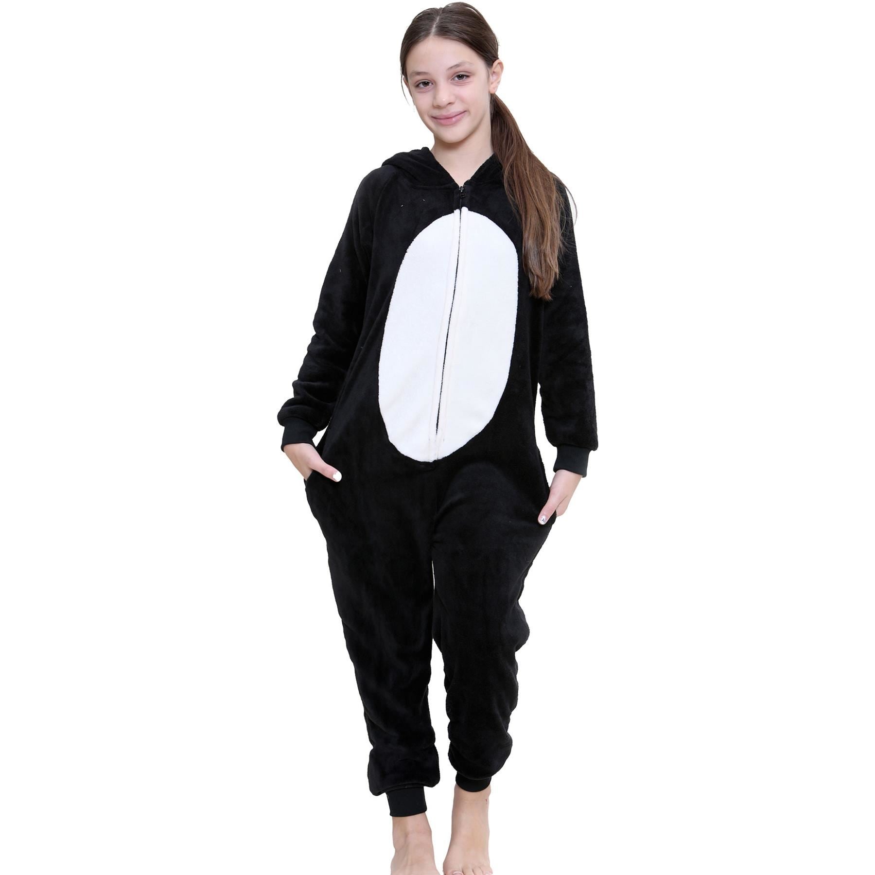 Kids Fleece A2Z Onesie One Piece Jumpsuit Penguin Pyjamas World Book Day Costume
