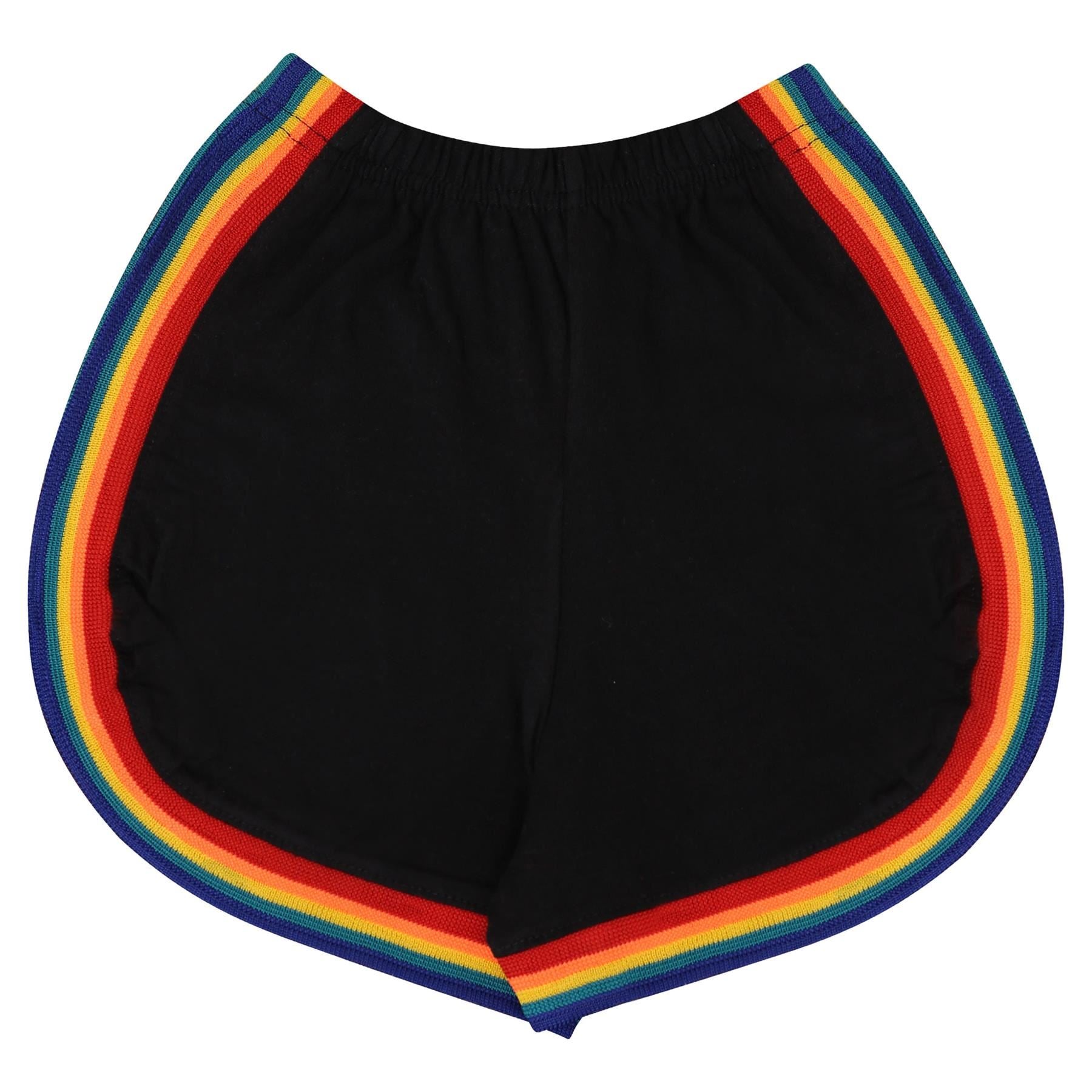 Kids Girls Rainbow Taped Summer Hot Shorts