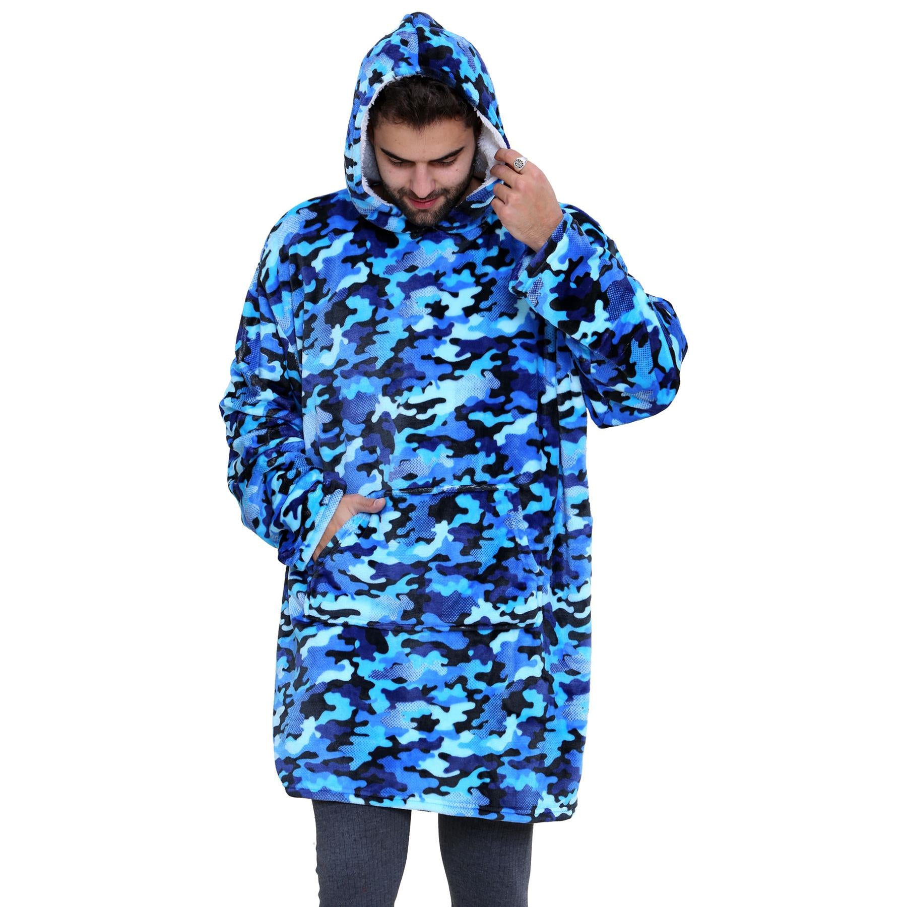 Unisex Mens Ladies Oversized Printed Snuggle Hoodie World Book Day Blanket