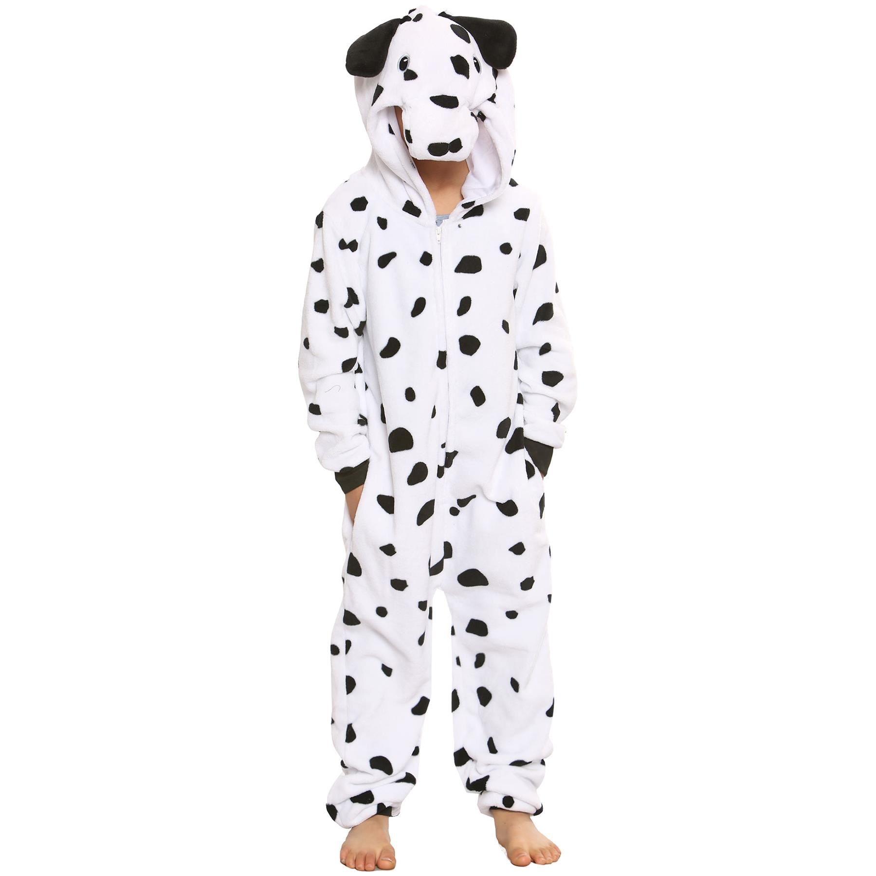 A2Z Onesie One Piece Kids Unisex Animal Pyjamas Dalmatian World Book Day Costume
