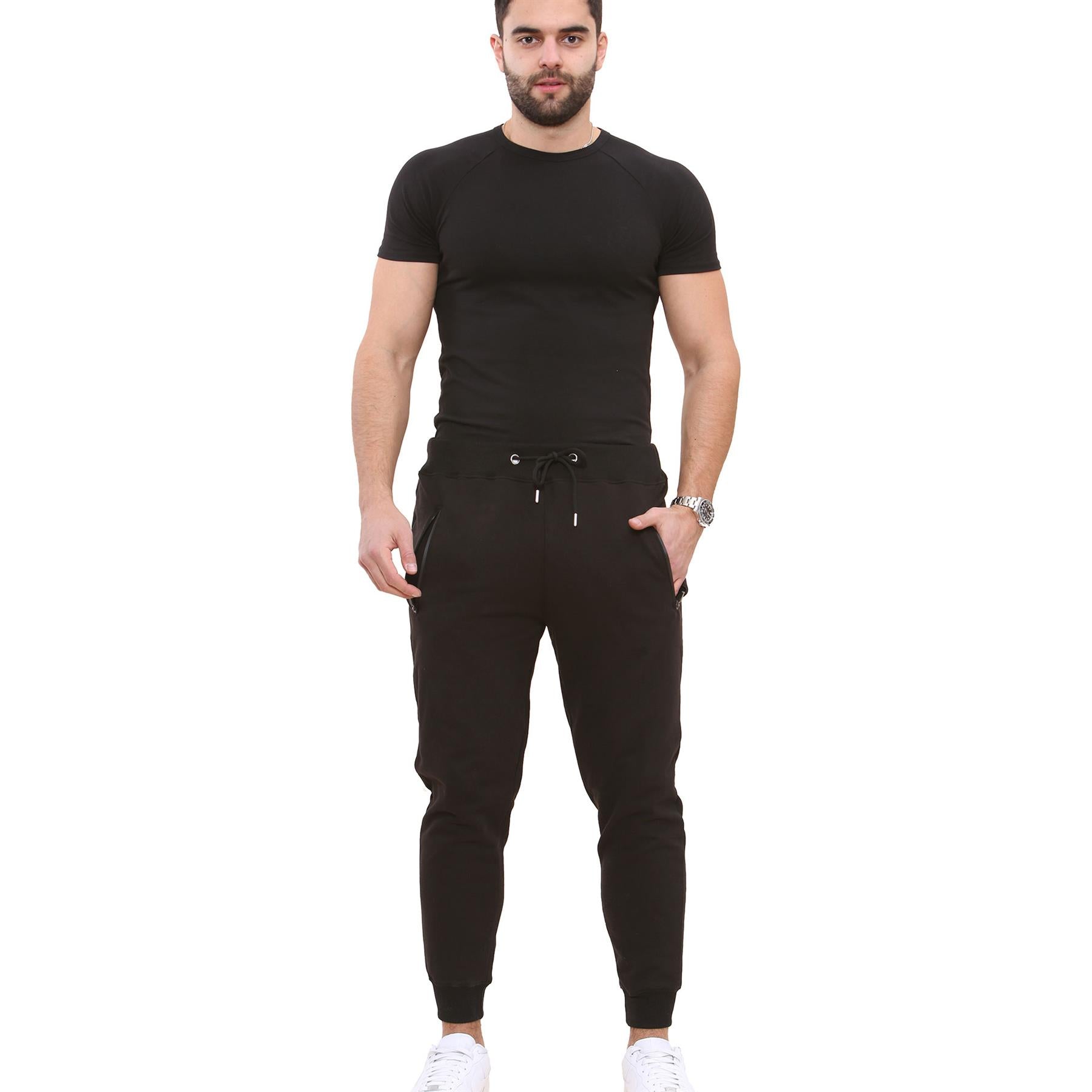 Mens Fleece Jogging Bottoms Joggers Exercise Trousers