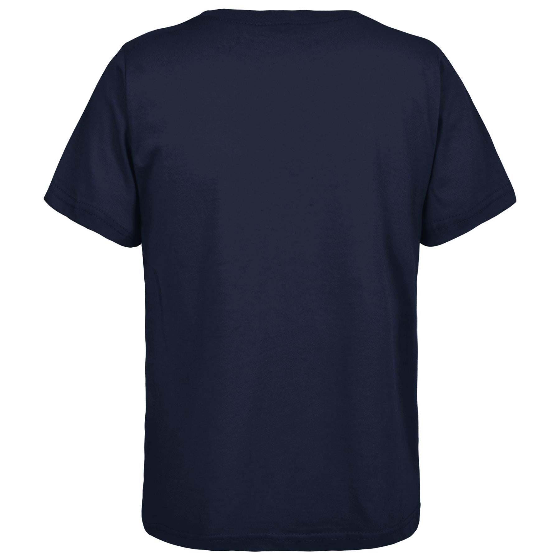Boys Plain Soft Feel Summer Navy T Shirt Top