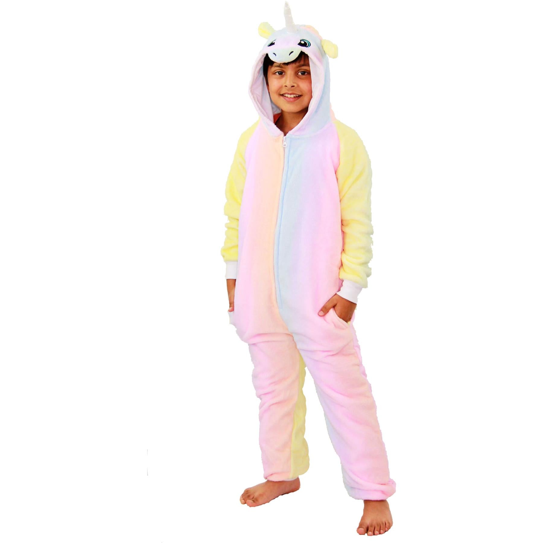 Kids A2Z Onesie One Piece Unicorn Pyjamas World Book Day Costume Girls 2-13 Yrs