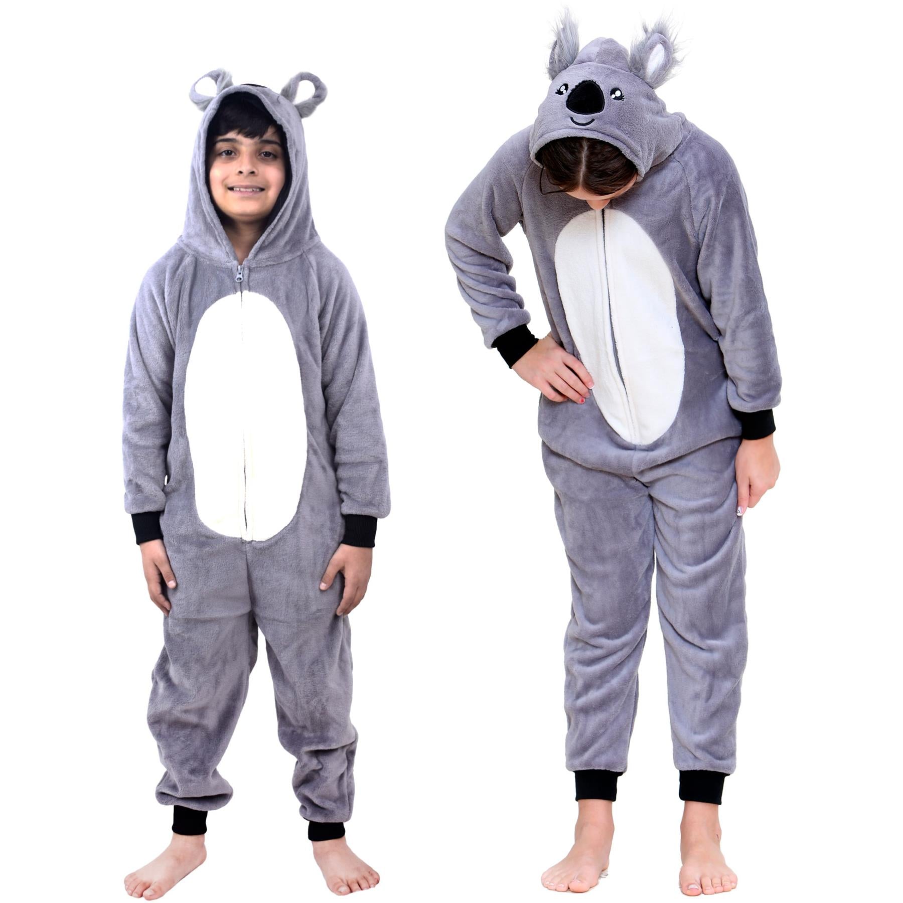 Kids Fleece A2Z Onesie One Piece Jumpsuit Koala Pyjamas World Book Day Costume