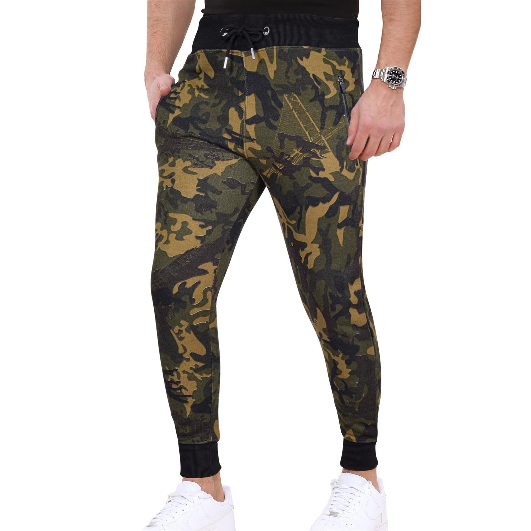 Mens Fleece Jogging Bottoms Joggers Exercise Trousers