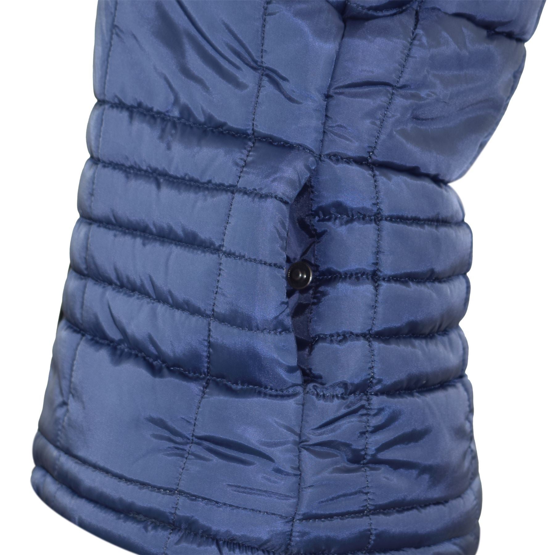 Kids Girls Boys Puffer Quilted Hooded Sleeveless Navy Jacket