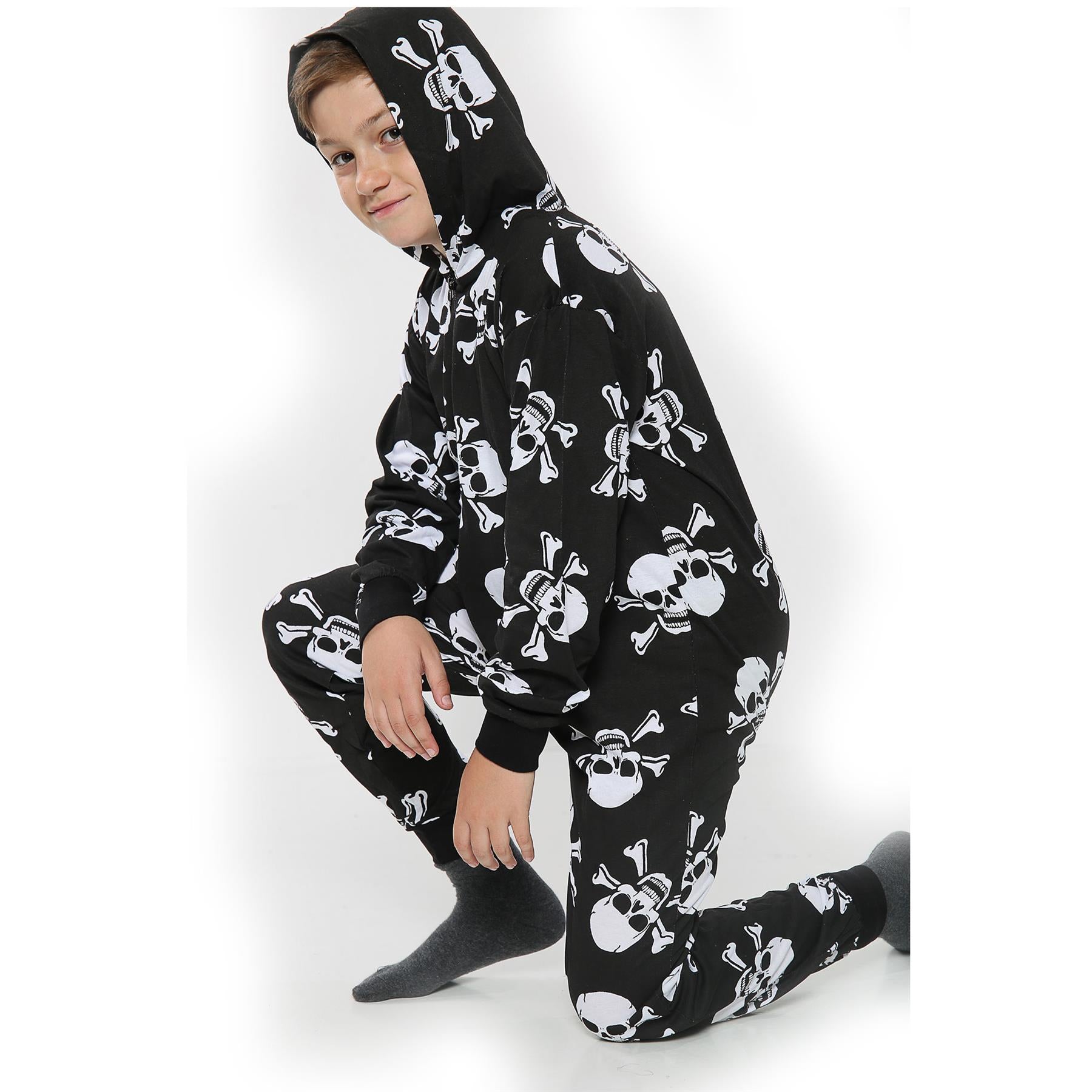 Kids Girls Boys One Piece Halloween Print Onesie