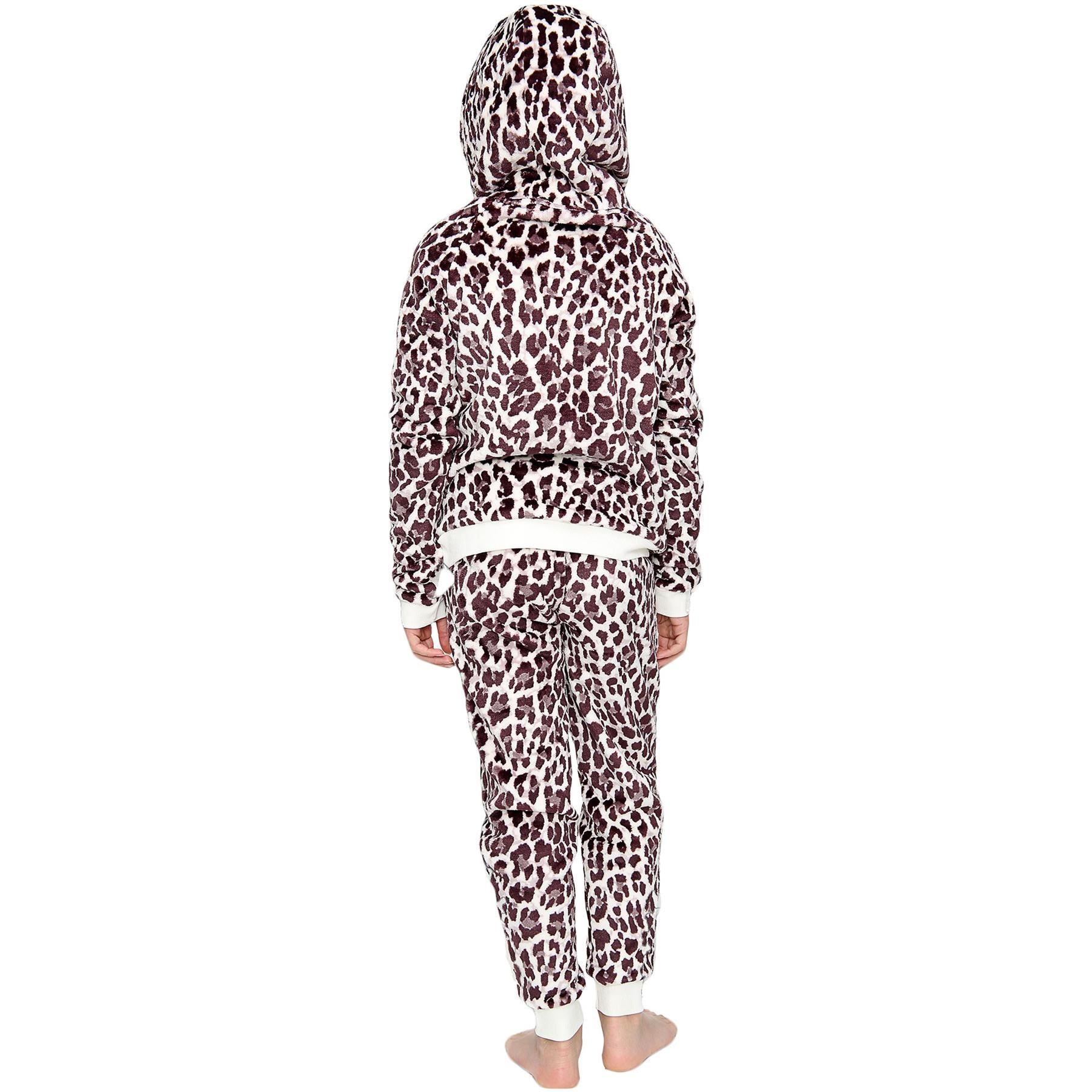 Kids Girls Boys Leopard Pyjamas PJs 2 Piece Set - Kids Clothing Store