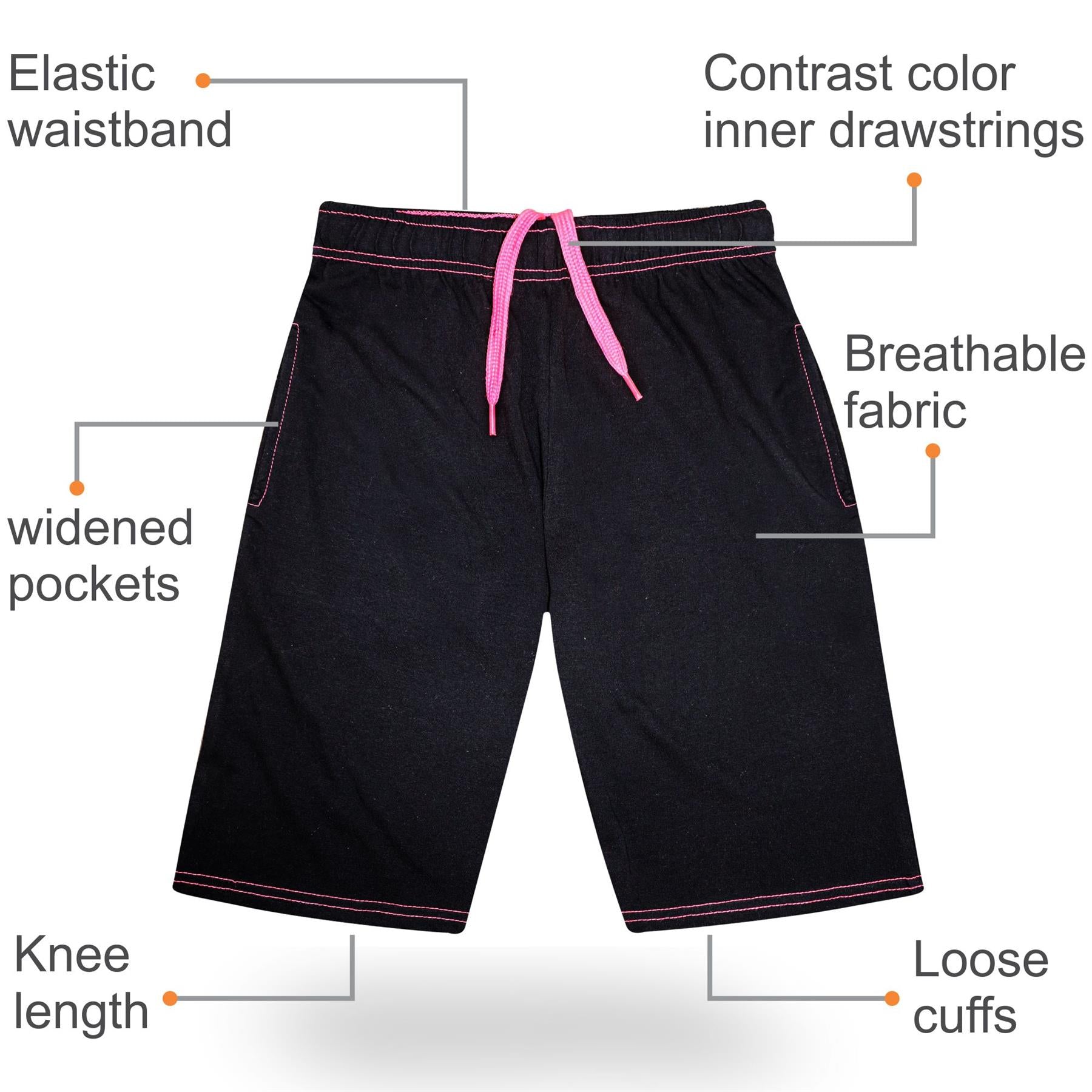 Kids Girls Cotton Summer Shorts