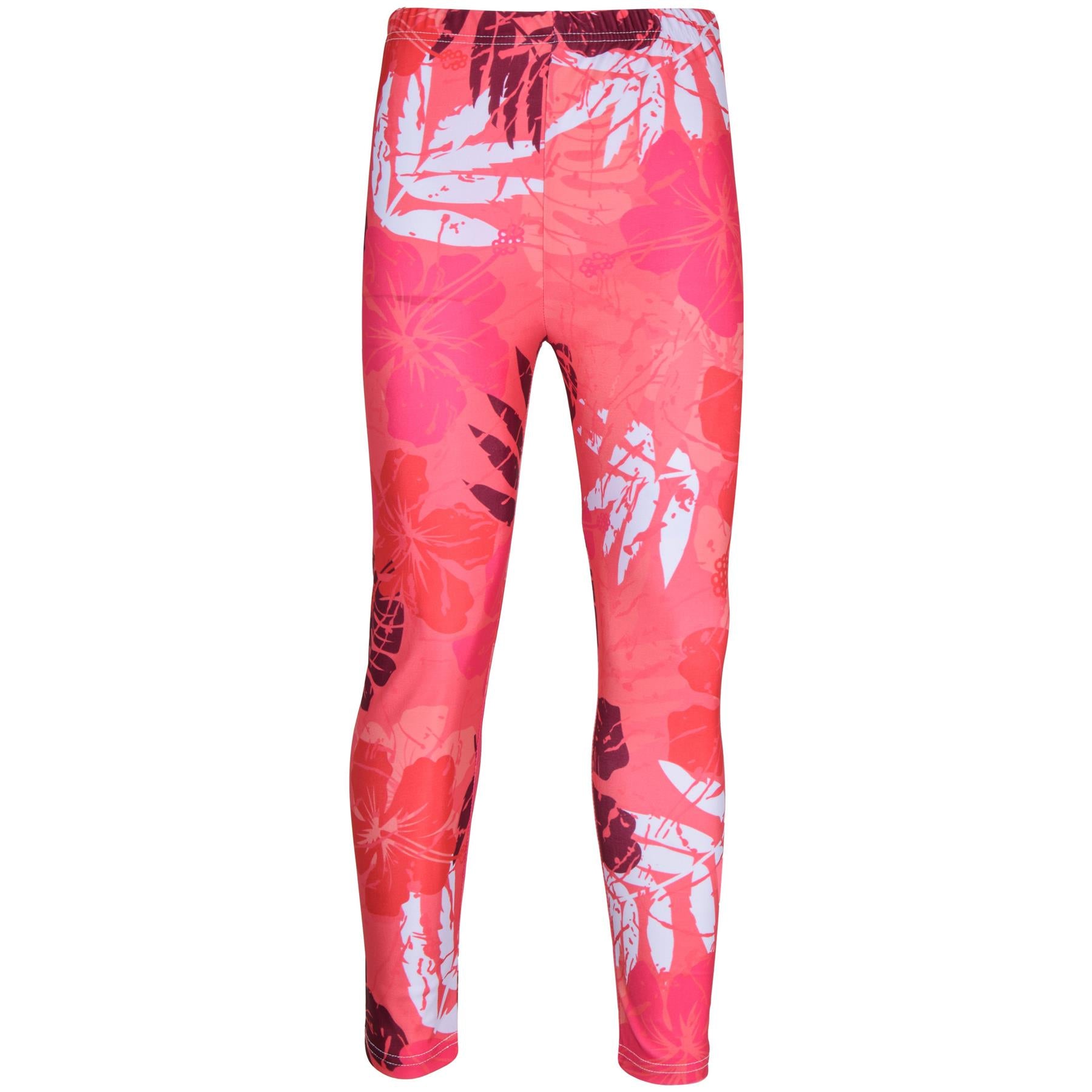 Kids Girls Camo Leaf Print Leggings