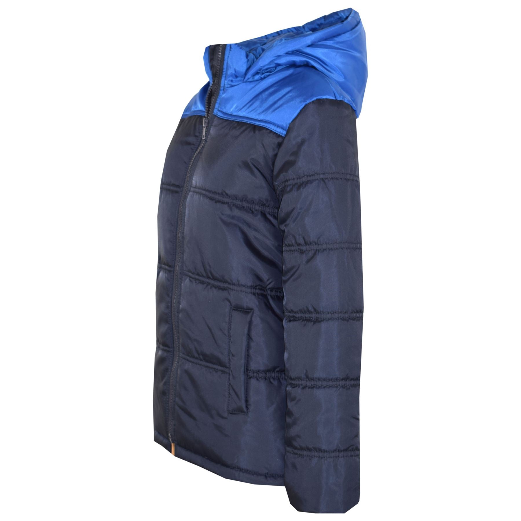 Kids Boys Foam Padded Hooded Jackets School