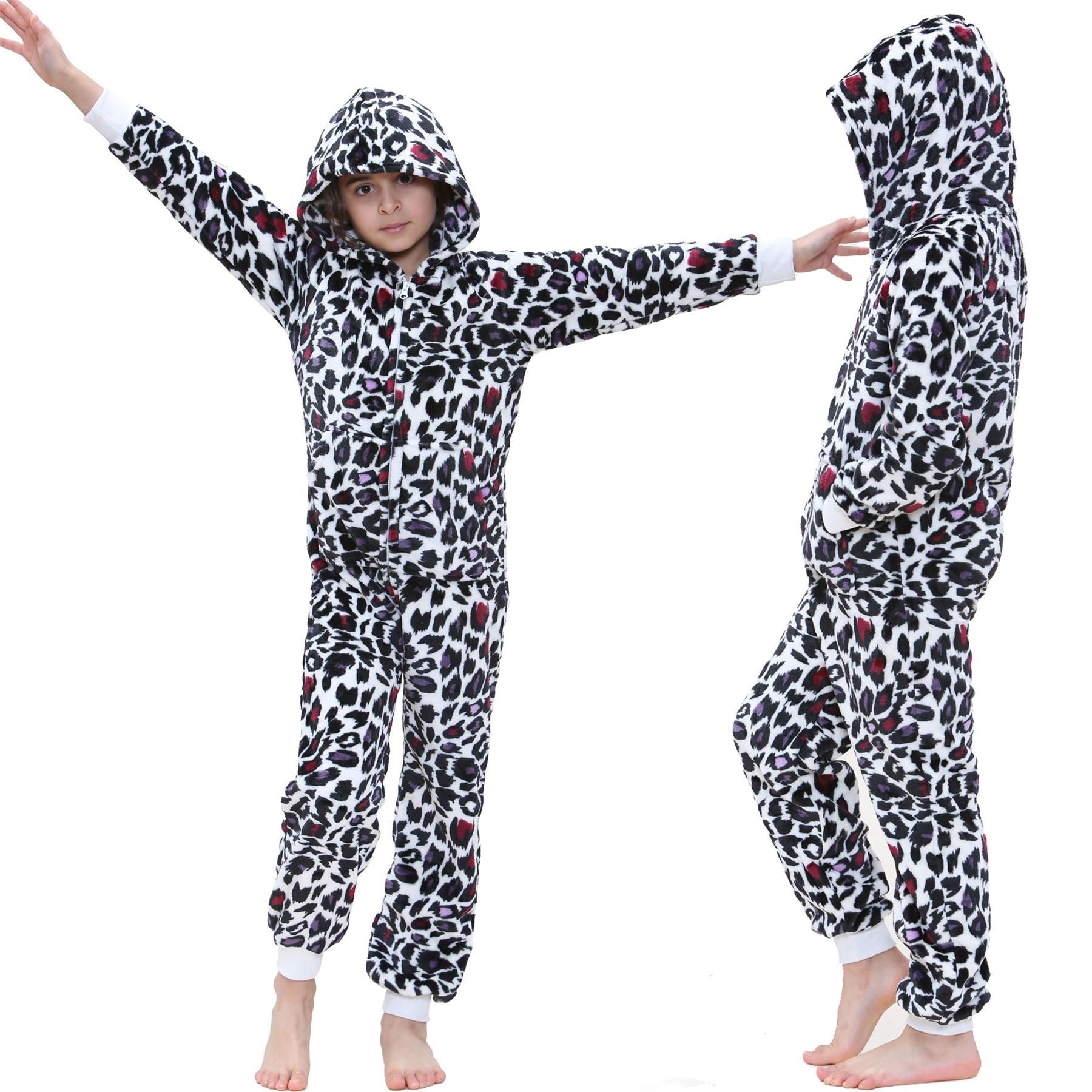 Kids Girls Leopard Print World Book Day Onesie