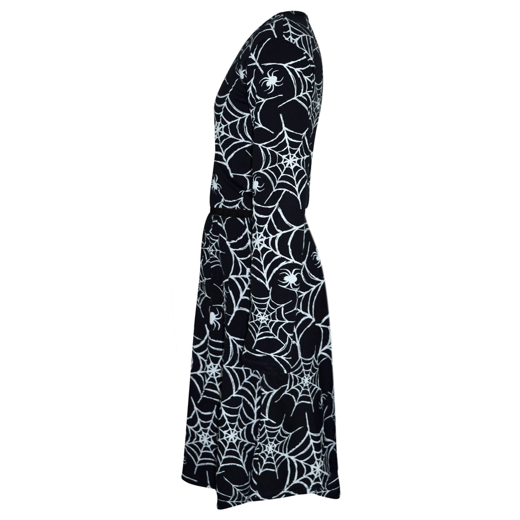 Spider Web Print Halloween Dresses Girls