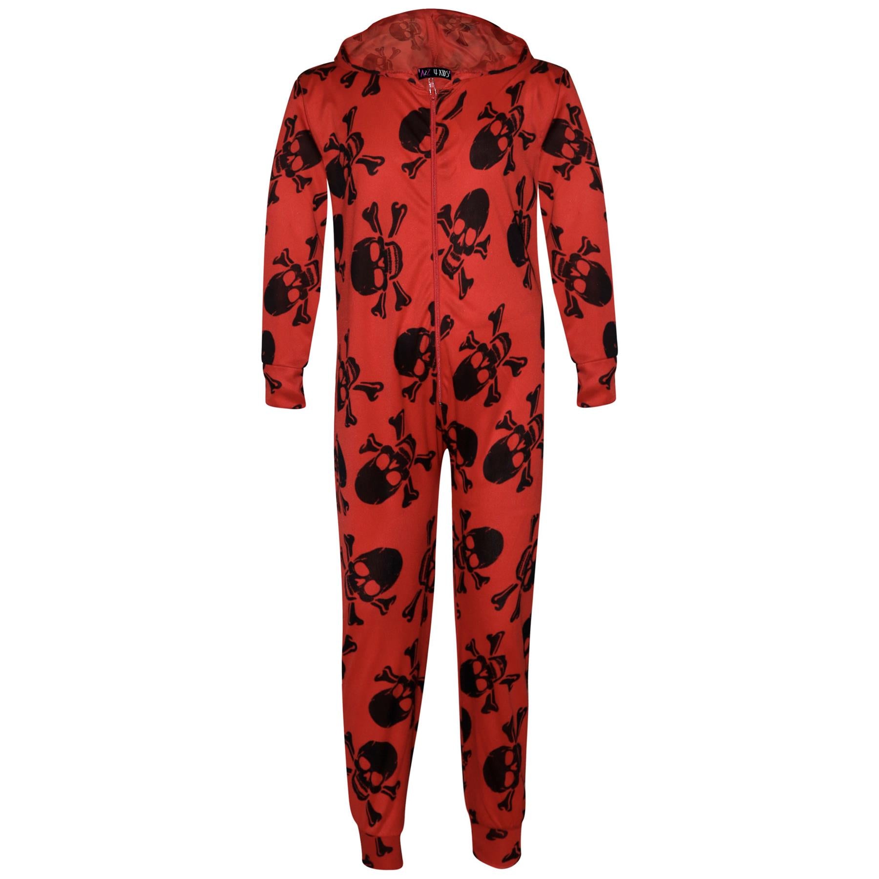 Kids Girls Boys One Piece Halloween Print Onesie