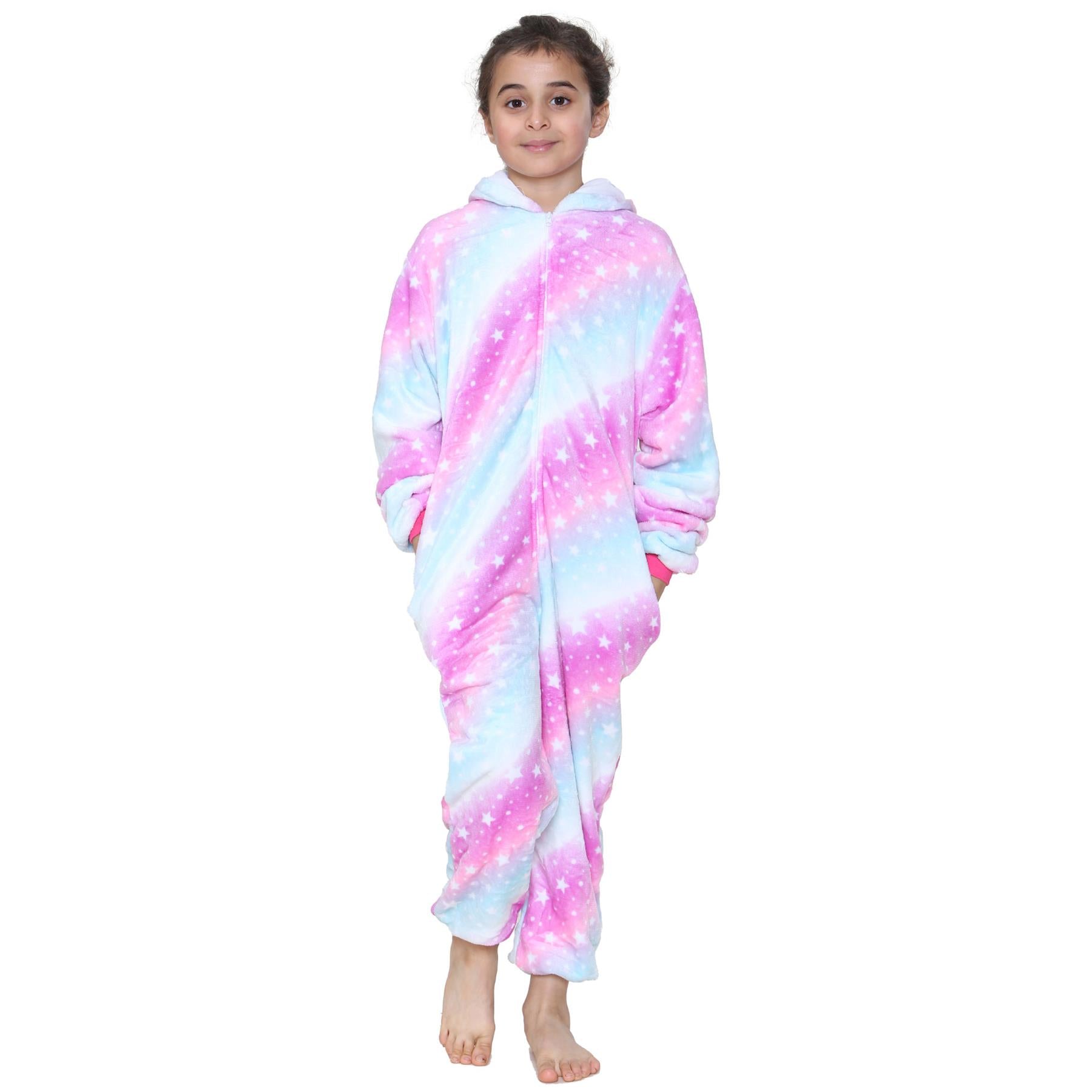 Kids A2Z Onesie One Piece Unicorn Pyjamas Sleepsuit World Book Day Costume