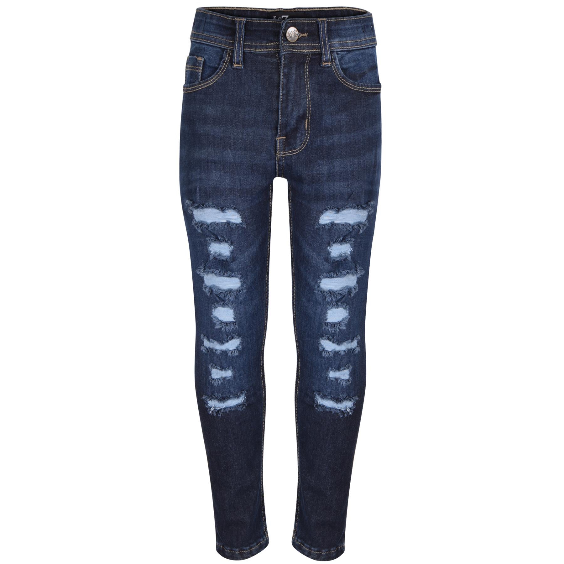 A2Z 4 Kids Jeans Lightweight Denim Ripped Skinny Stretch Comfort Jeans Pants