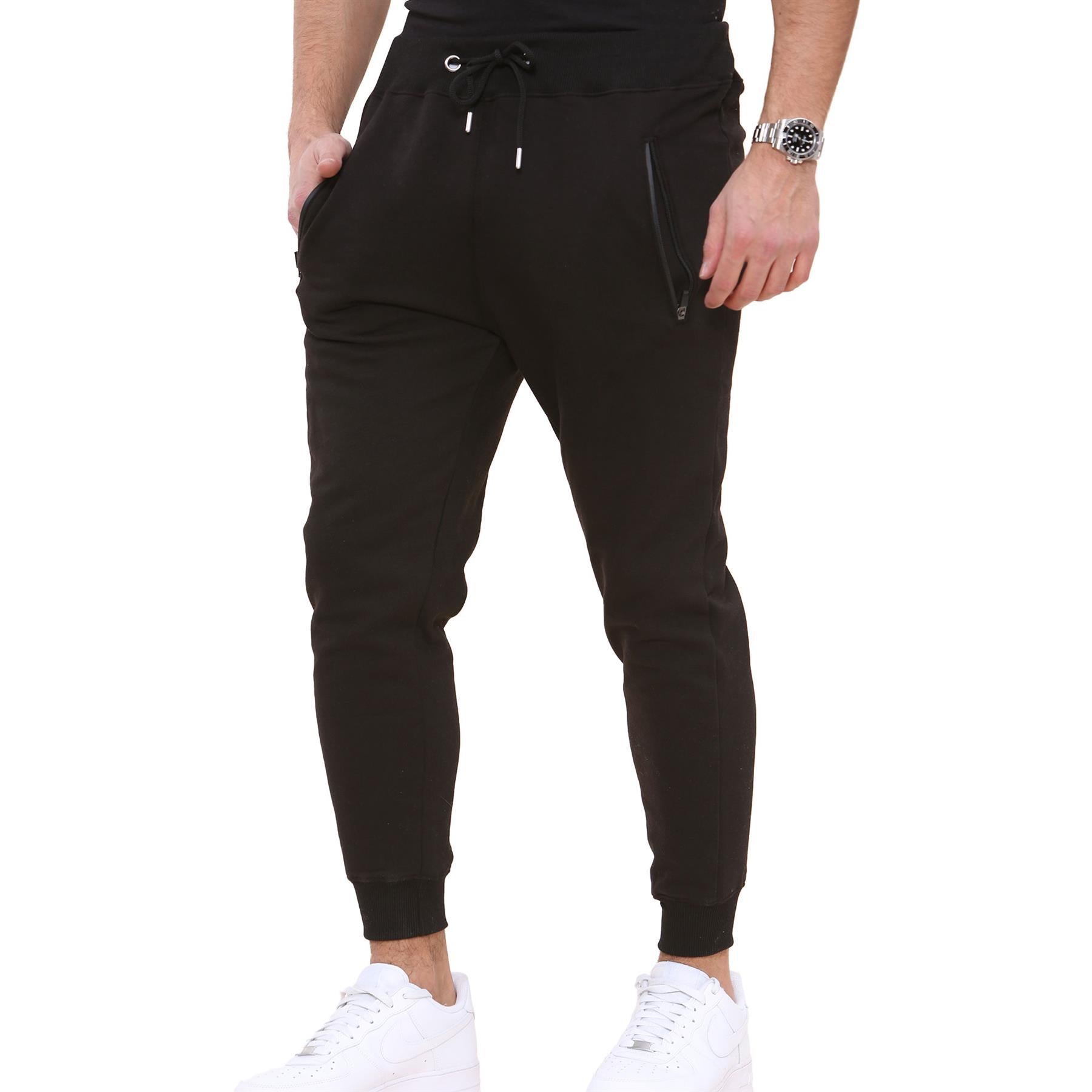 Mens Fleece Jogging Bottoms Joggers Exercise Trousers