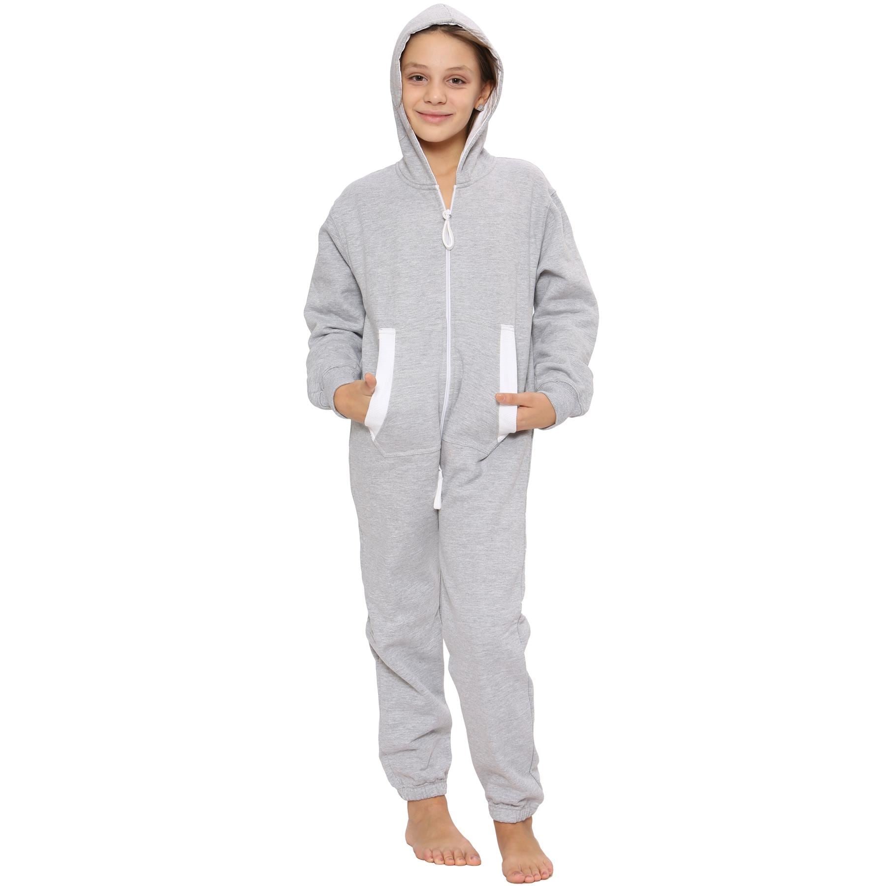 Girls Boys Fleece Pyjamas Sleepsuit Onesie - Kids Clothing Store