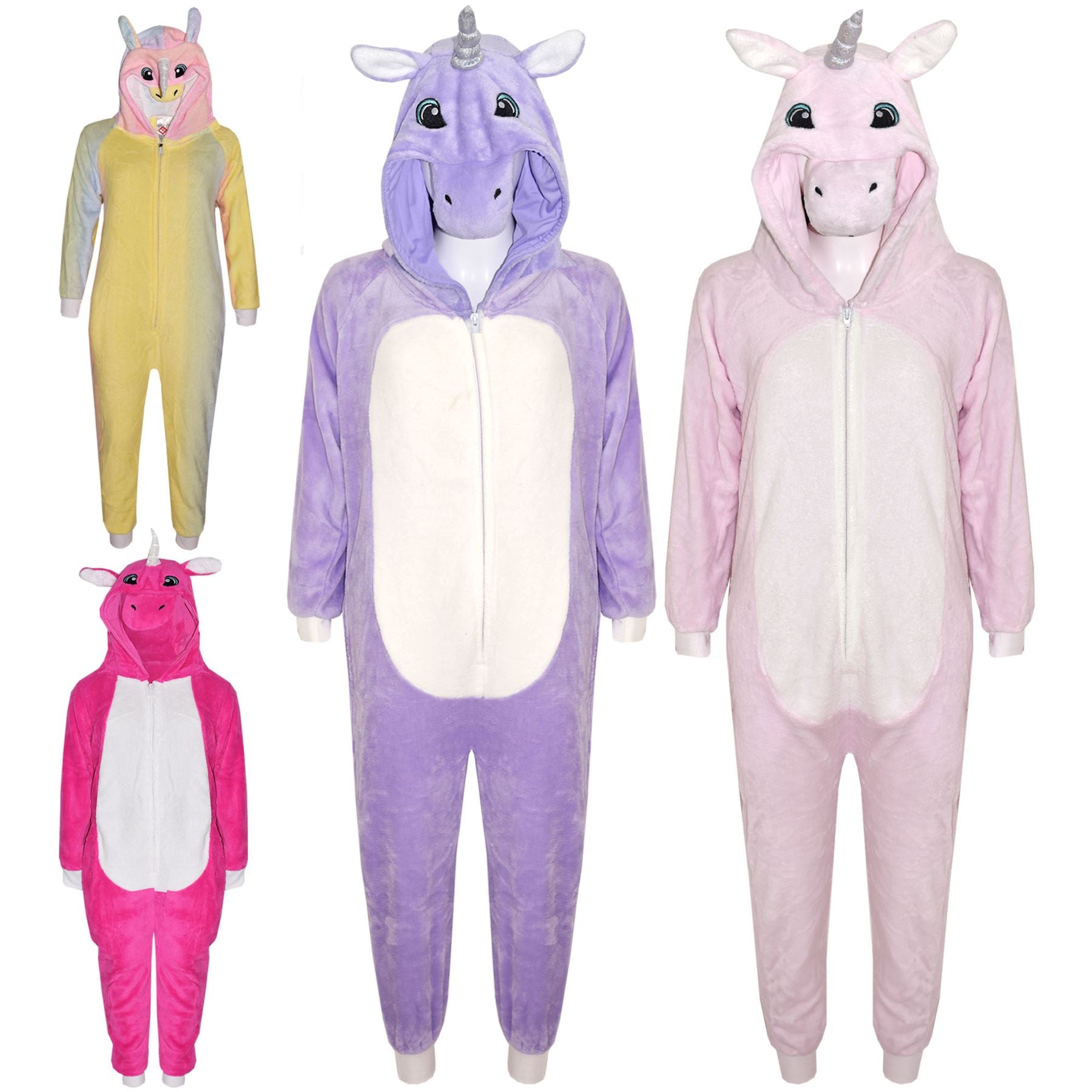 Kids A2Z Onesie One Piece Unicorn Pyjamas World Book Day Costume Girls 2-13 Yrs