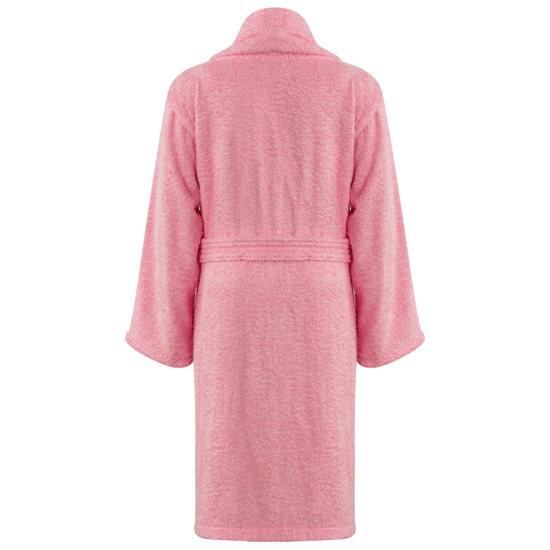 Kids Cotton Bathrobe Baby Pink Dressing Gown Girls 2-13 Yrs