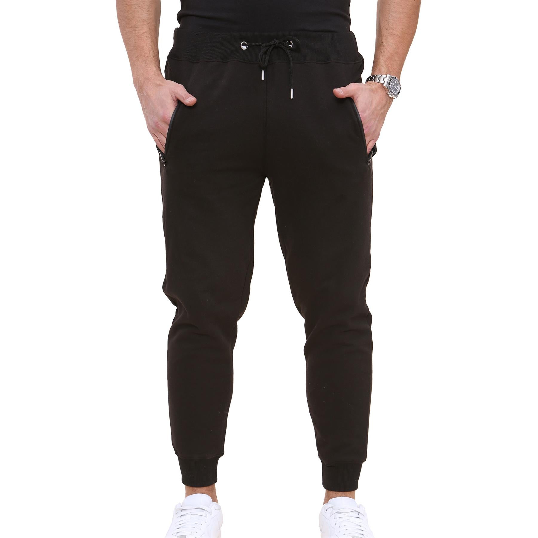 Mens Fleece Jogging Bottoms Joggers Exercise Trousers