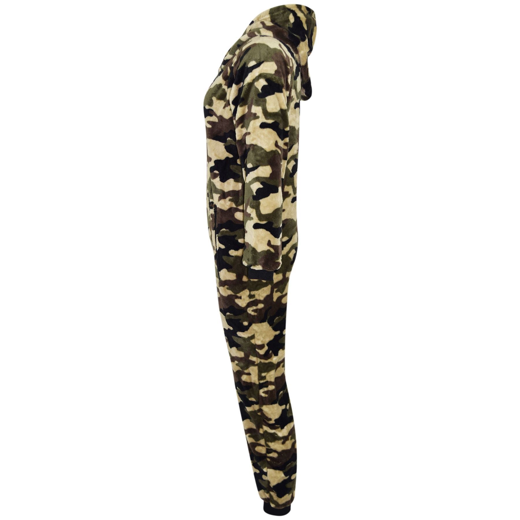 Kids Unisex Soft Fluffy Camo Halloween Onesie