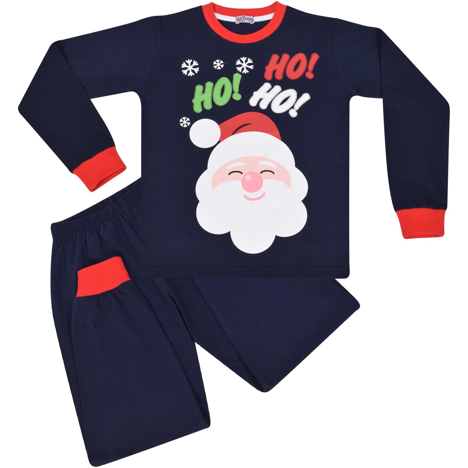 Kids Girls Boys Christmas Pyjamas Children PJs 2 Piece Festive Set Lounge Suit