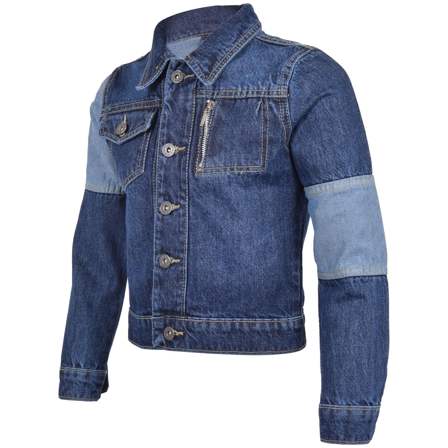 Mens Long Sleeves Denim Bomber Jacket