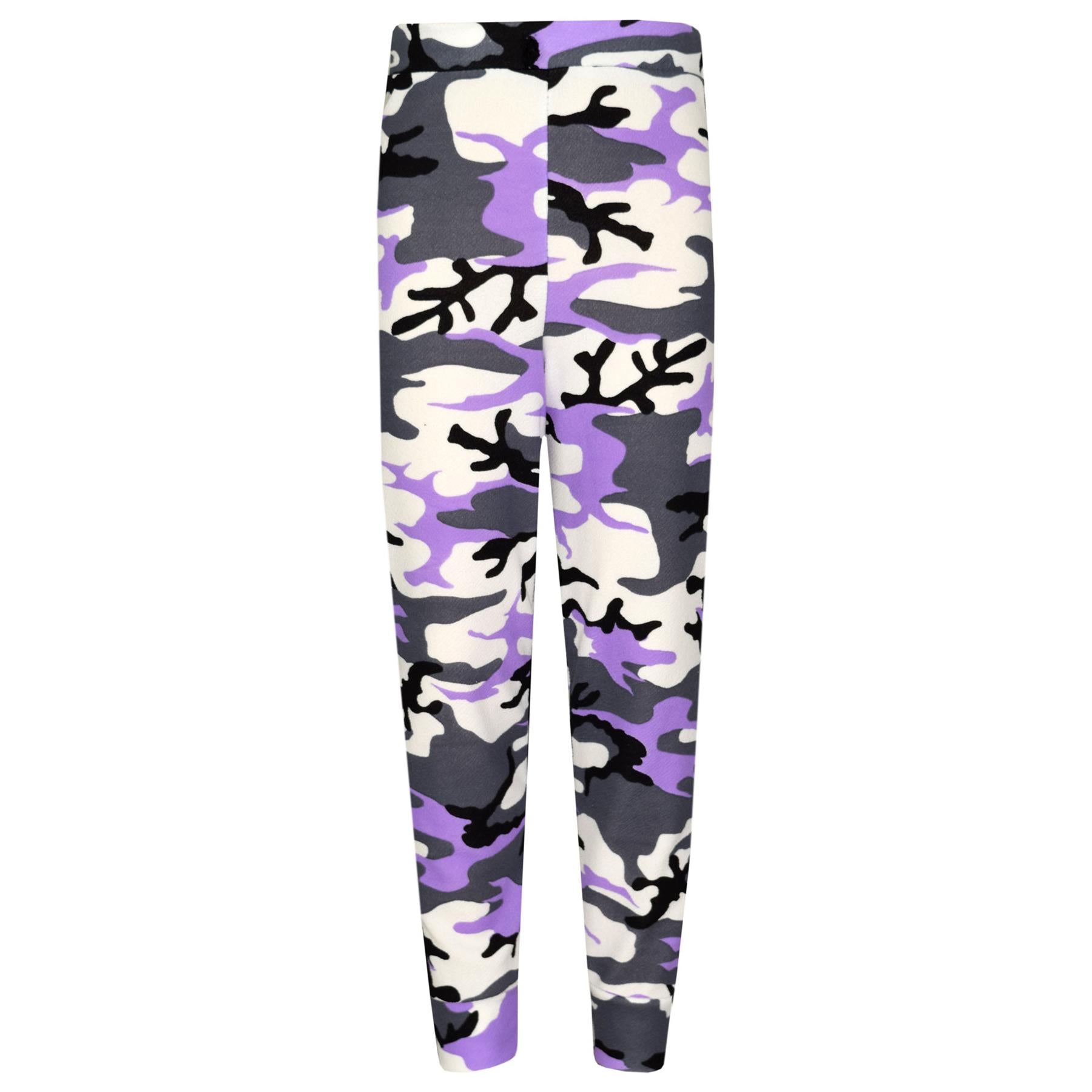 Kids Girls Camouflage Hooded Top & Legging Set