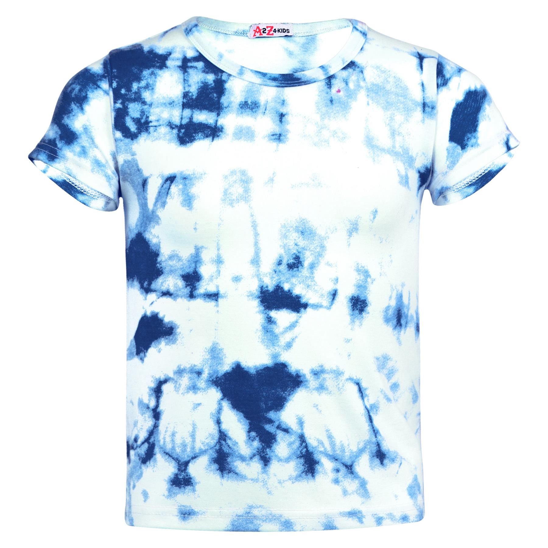 Kids Girls Tie Dye Print T Shirts