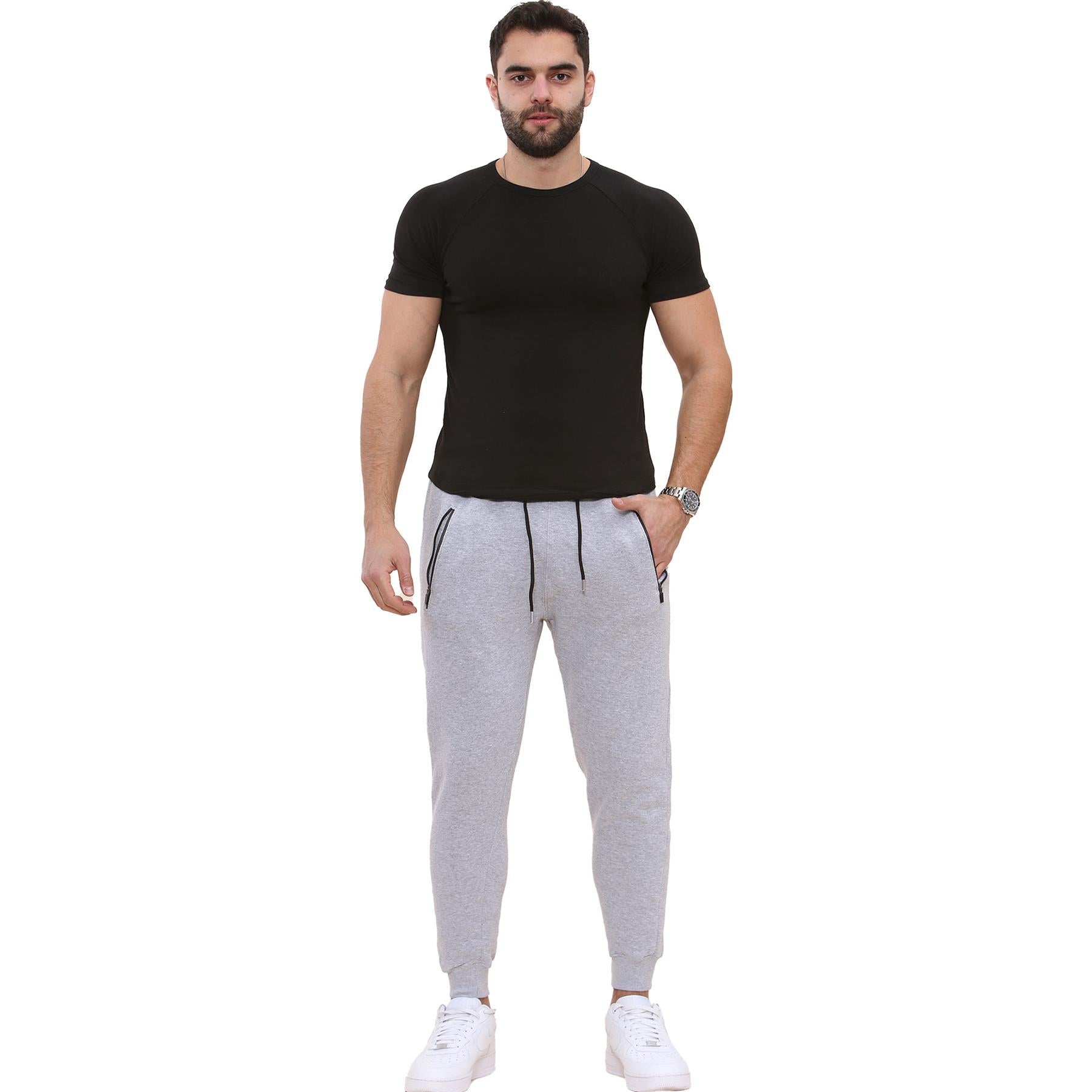 Mens Fleece Jogging Bottoms Joggers Exercise Trousers