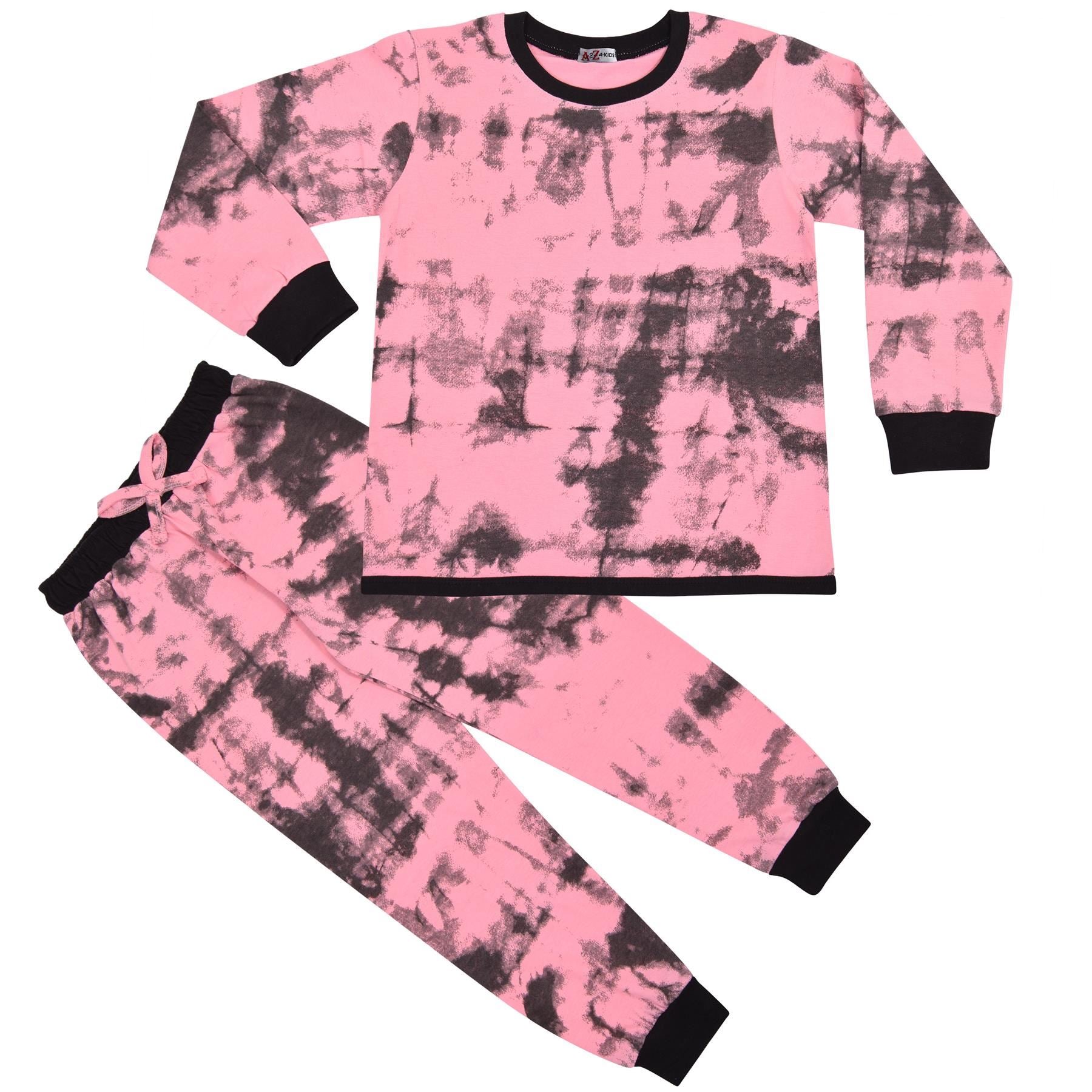 Kids Girls Tie Dye Print Pyjamas Set - Kids Clothing Store