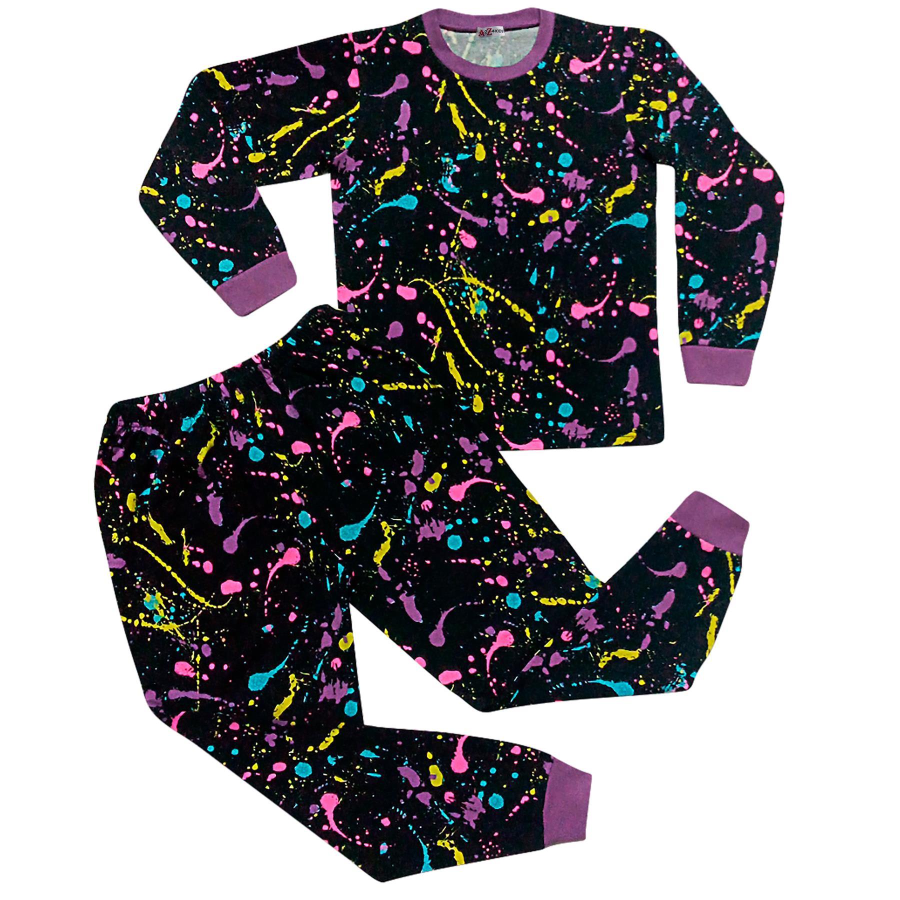 Kids Girls Splash Print Pyjamas Set