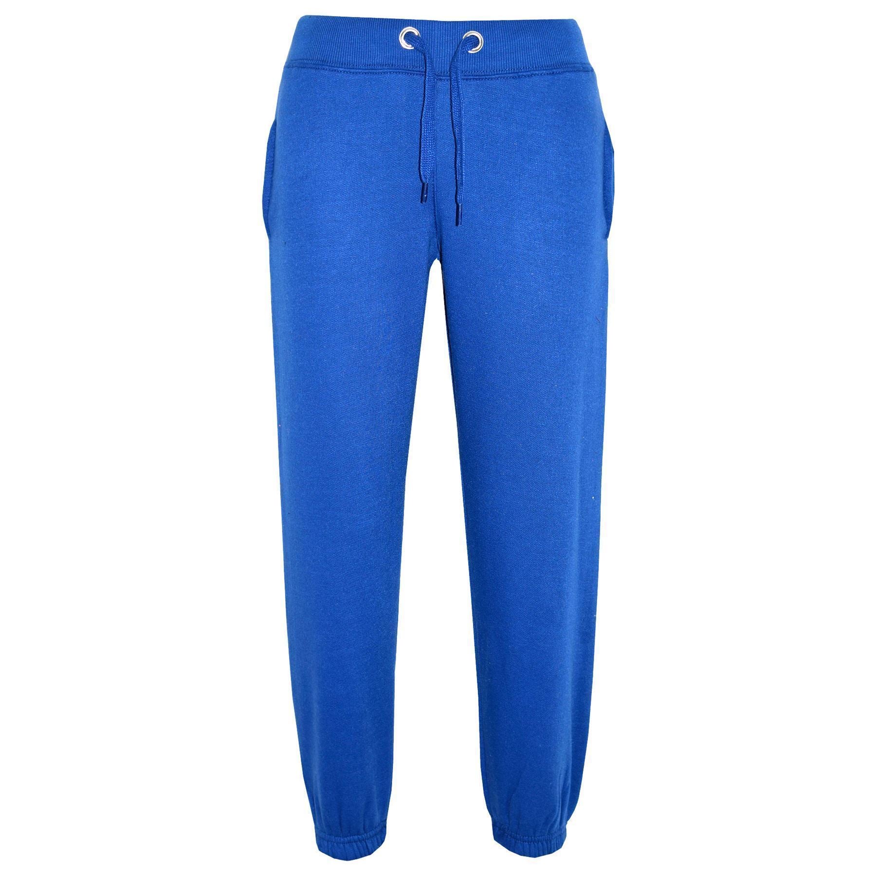 Kids Girls Boys Fleece Trouser Jogging Bottoms Sweatpants