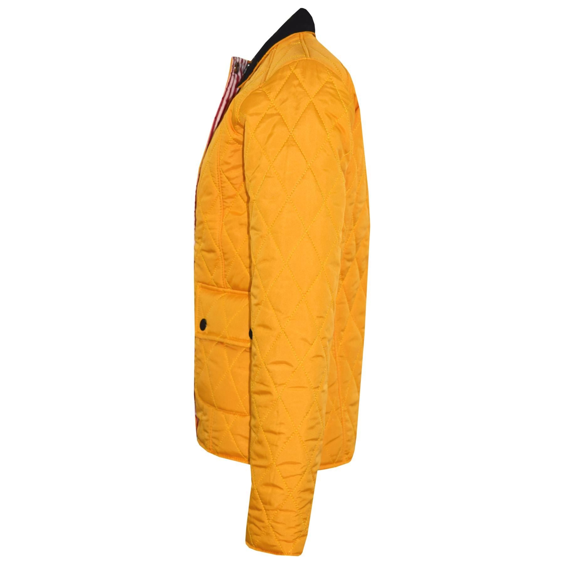 Kids Jackets Girls Mustard Quilted Padded Collar - Kids Clothing Store