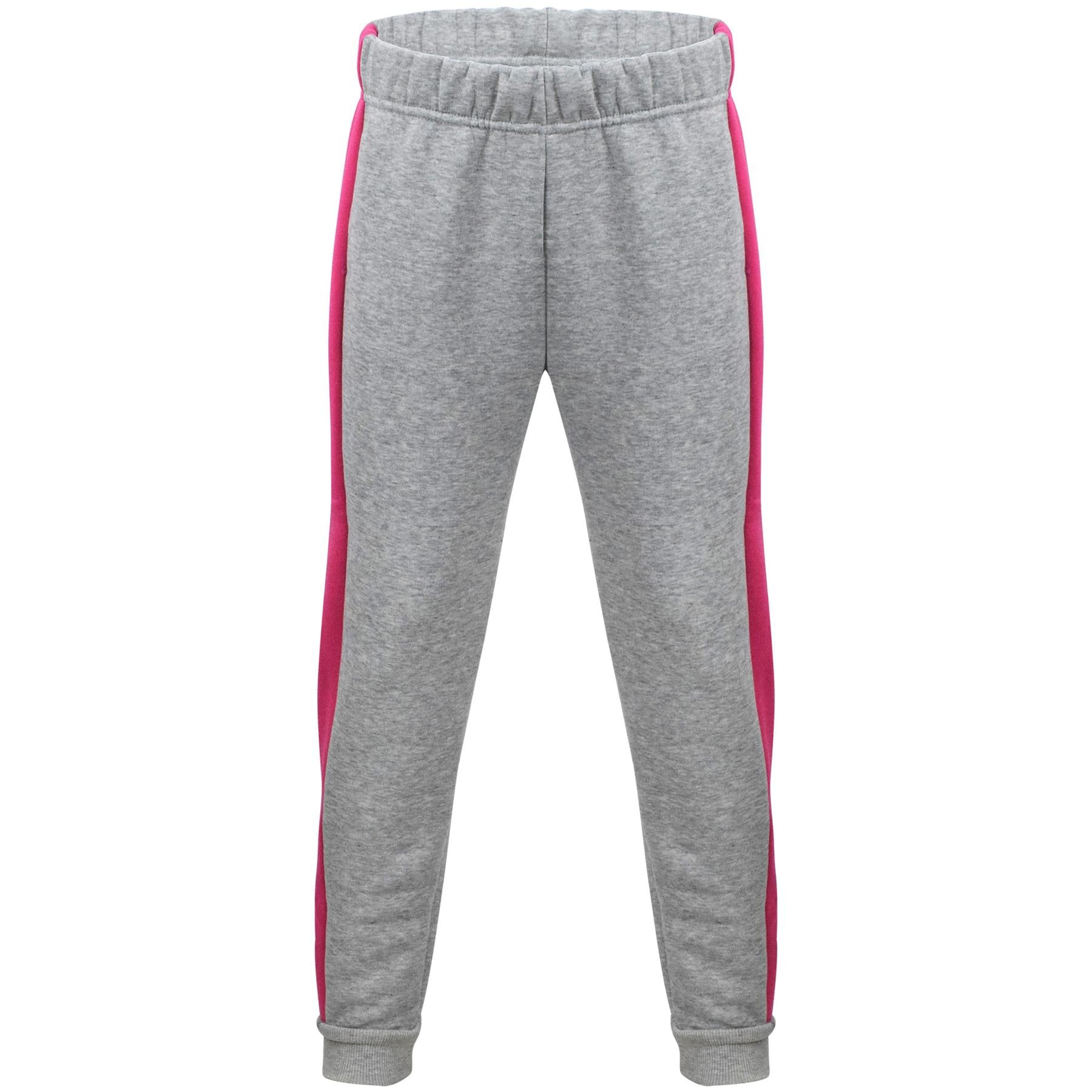 Kids Girls Love Tracksuit Fleece Zipper Hoodie Trouser 2 Piece Suit