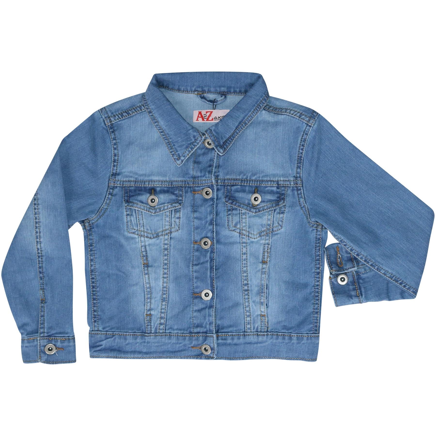 Kids Girls Jackets Designer Denim Style Fashion Jean Jacket Coat New Age 3-13 Yr