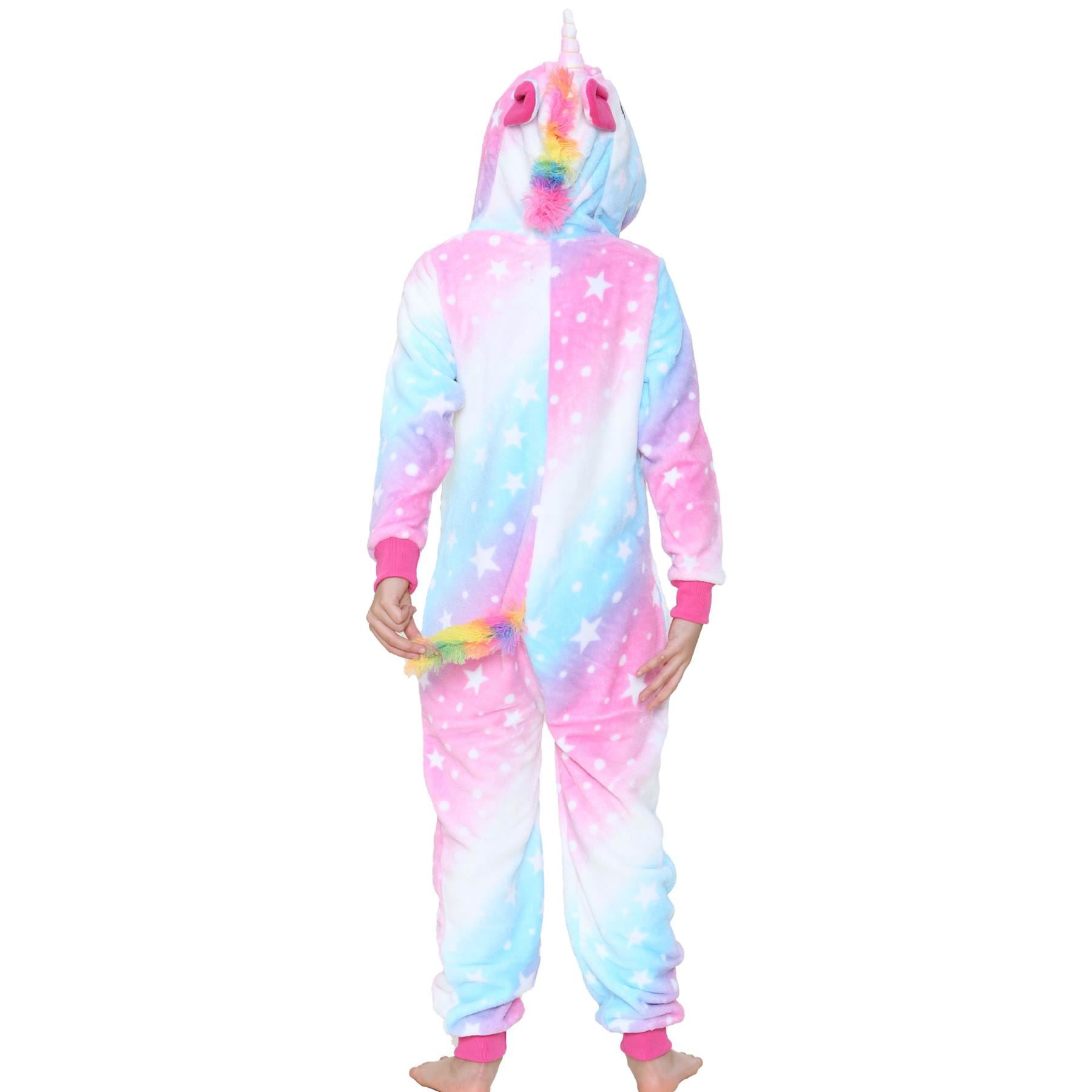 Kids Girls One Piece Unicorn Galaxy Pink Print Onesie