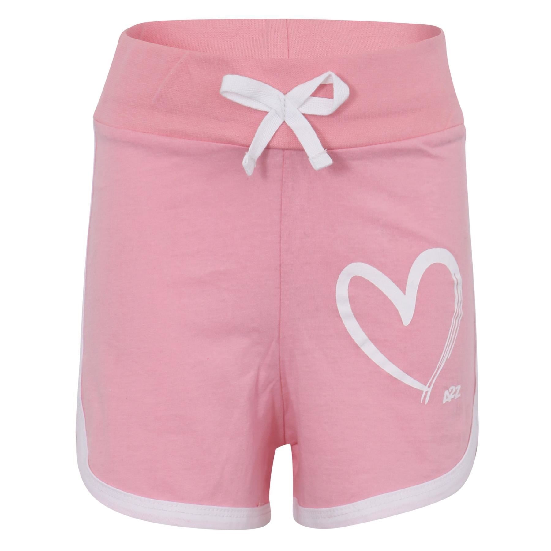 Girls T Shirt Sports Baby Pink Summer Outfit Shorts Set