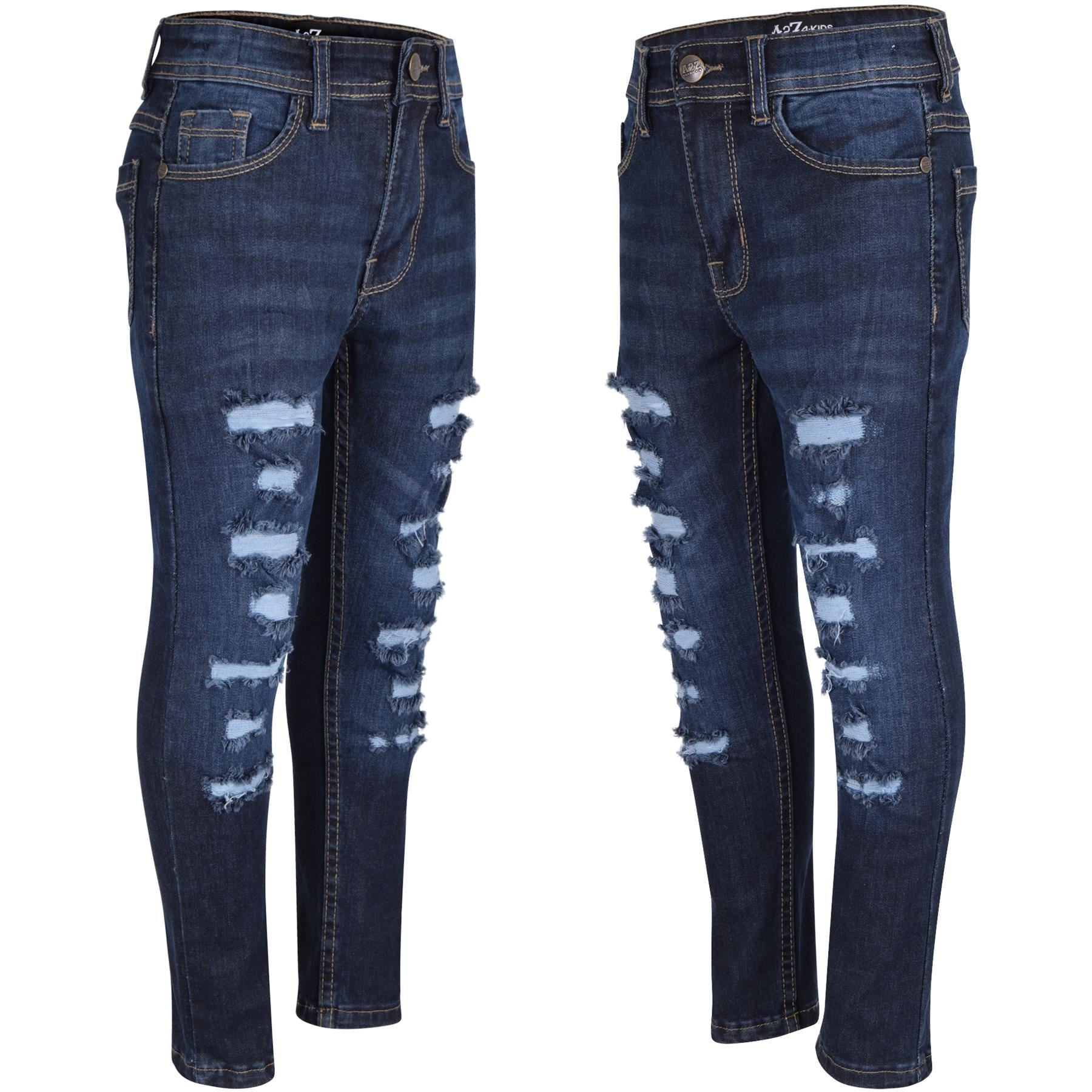 Lightweight Denim Ripped Skinny Stretch Comfort Jeans Pants