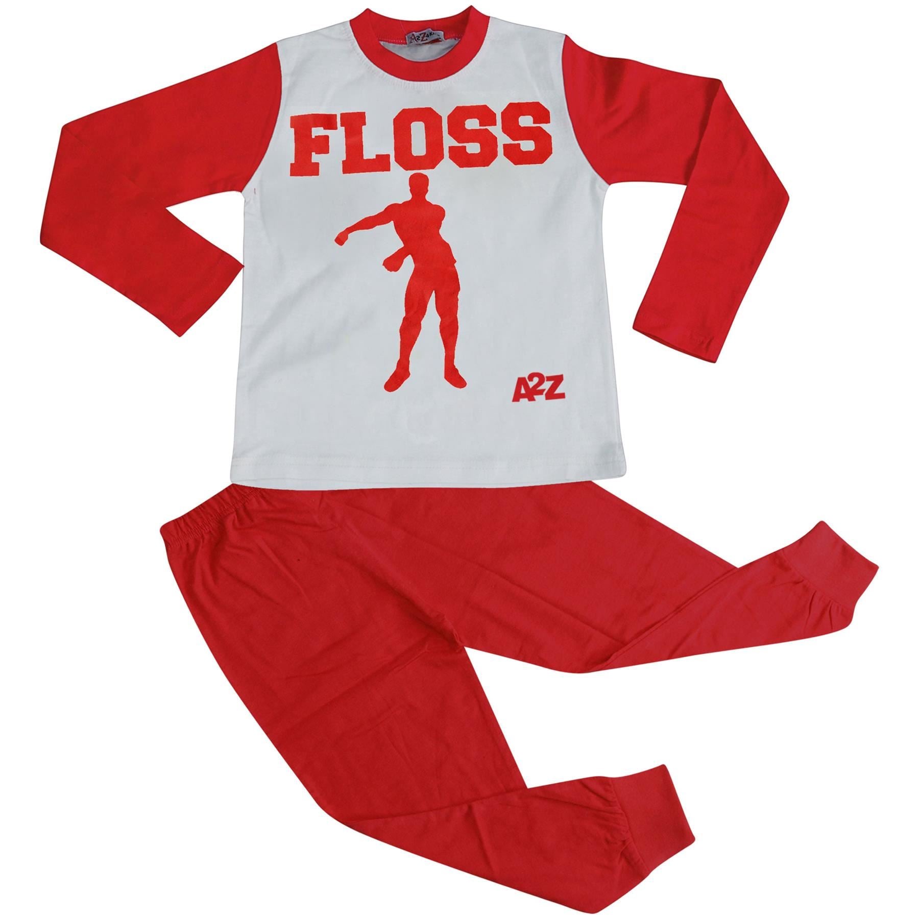 Kids Boys Girls Pyjamas Trendy Floss A2Z Print Xmas