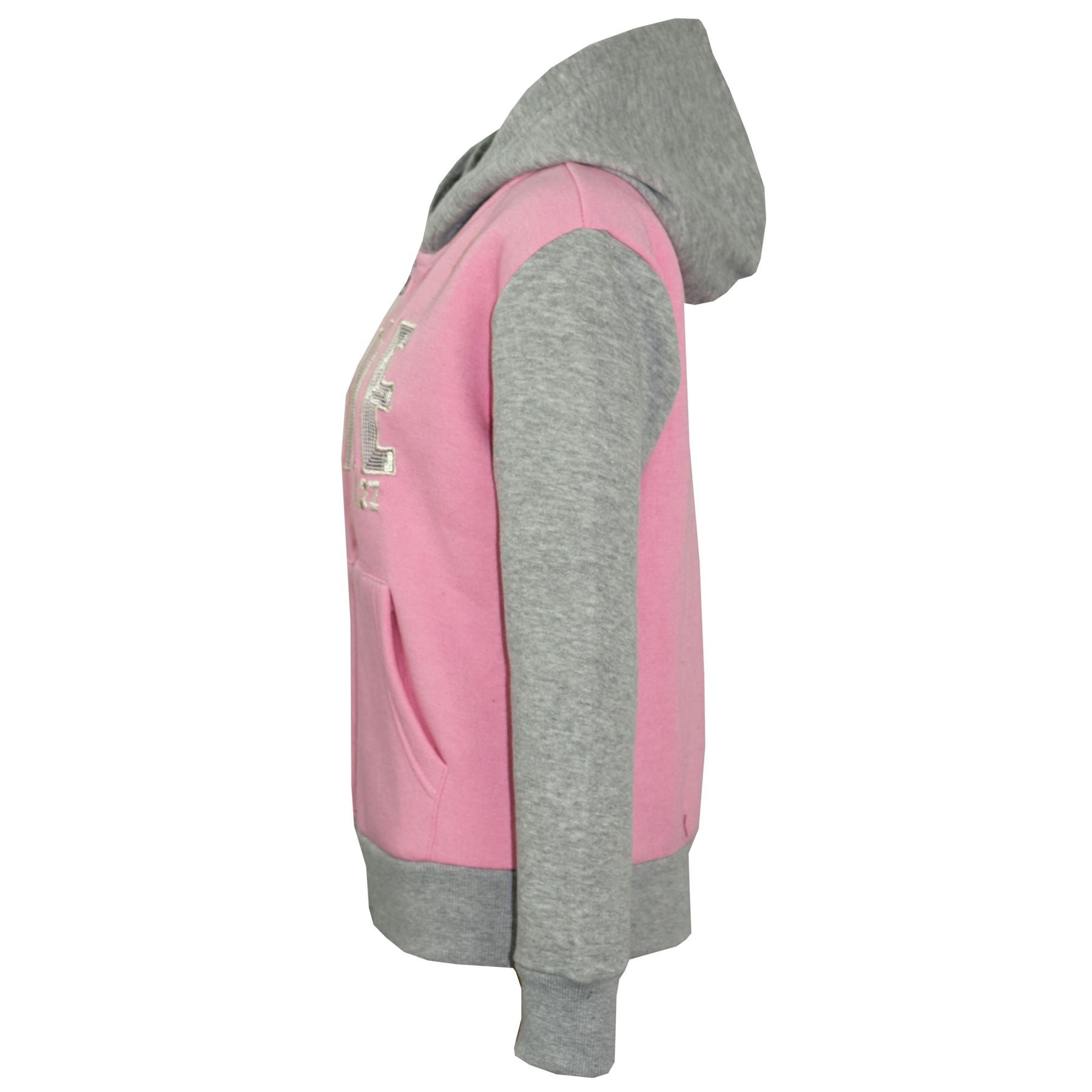 Girls #SELFIE Sequin Embroidered Pink & Grey Tracksuit