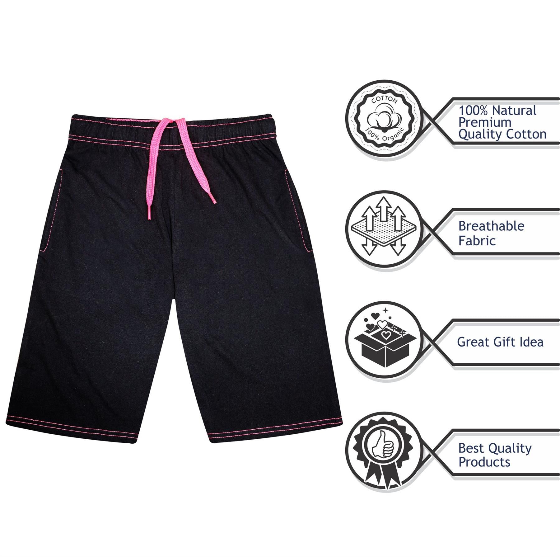 Kids Girls Cotton Summer Shorts