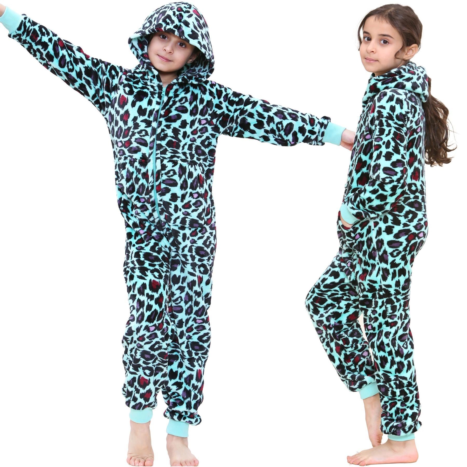 Kids Girls Leopard Print World Book Day Onesie