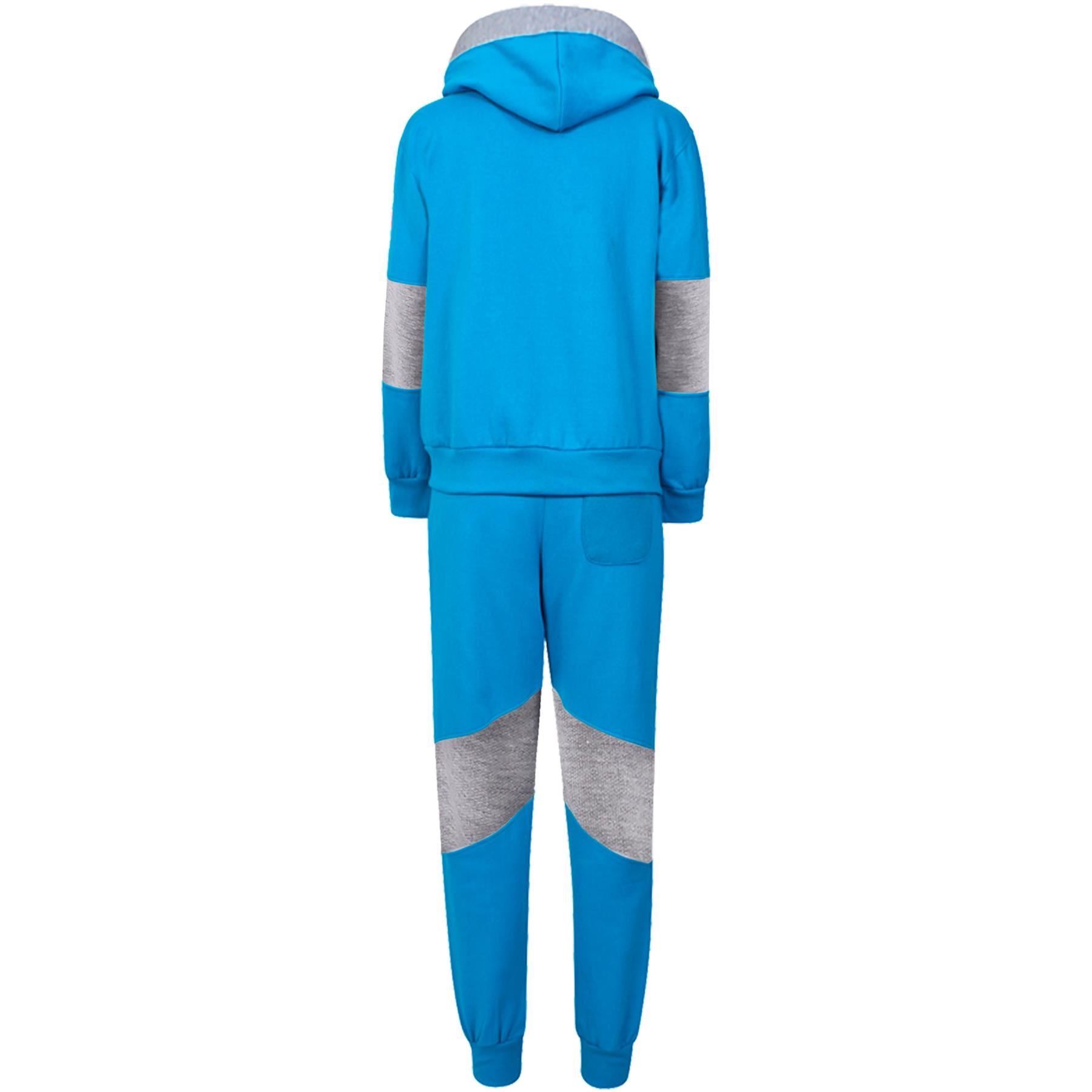 Girls Brooklyn 76 New York Print Turquoise Hoodie Tracksuit