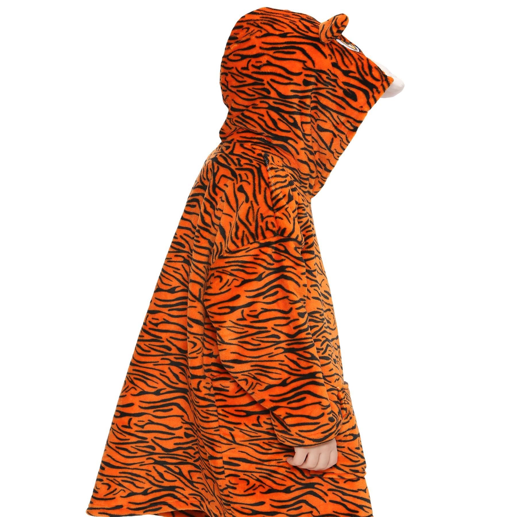 A2Z Unisex Oversized World Book Day Hoodie Tiger Snuggle Super Soft Blanket Warm