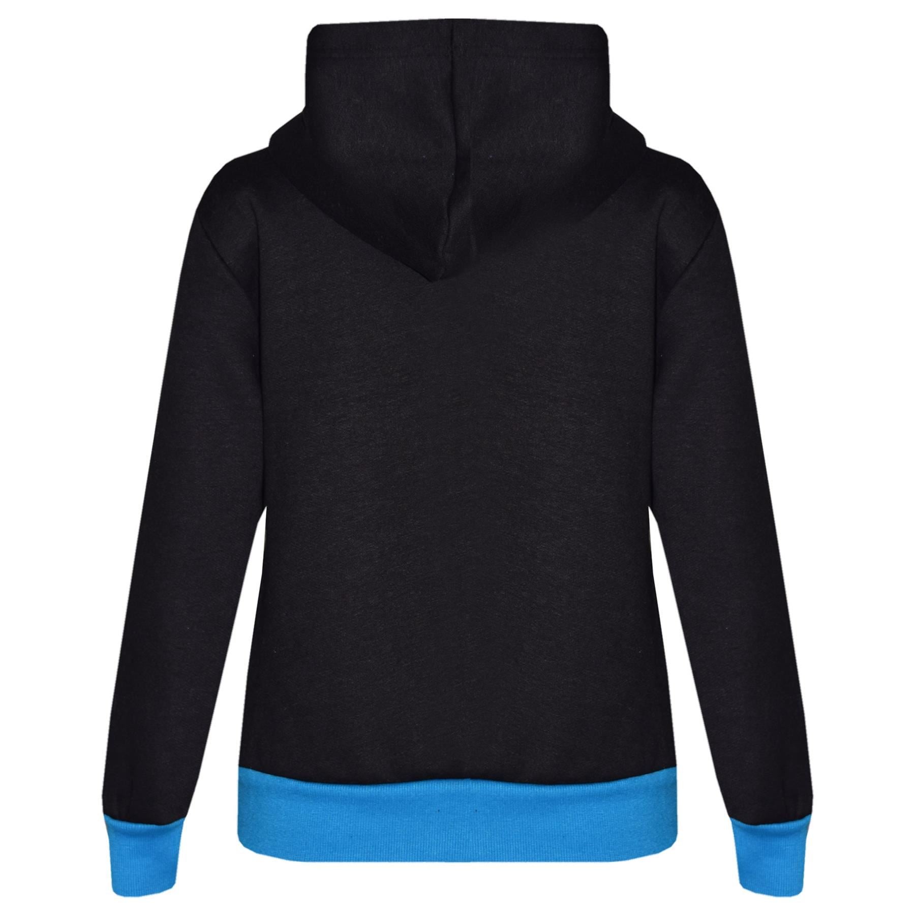 Kids Boys Girls The Power Design Jogger Black & Turquoise Tracksuit