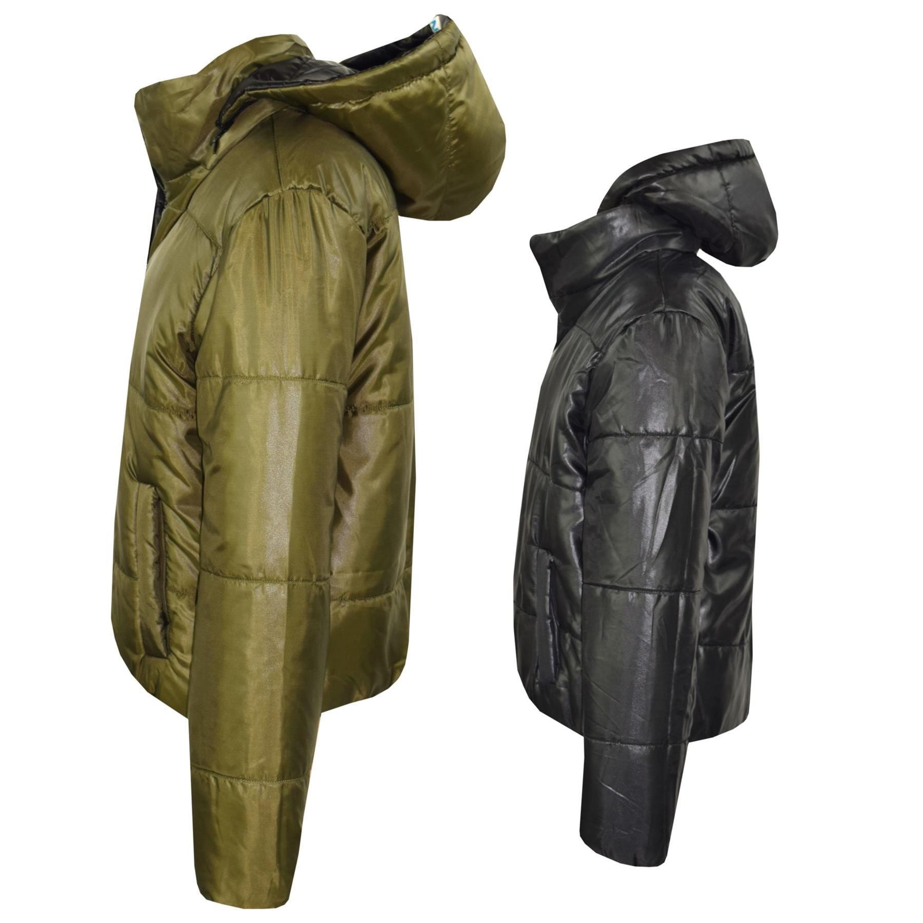 Kids Girls Reversible Olive Padded Jacket - Kids Clothing Store