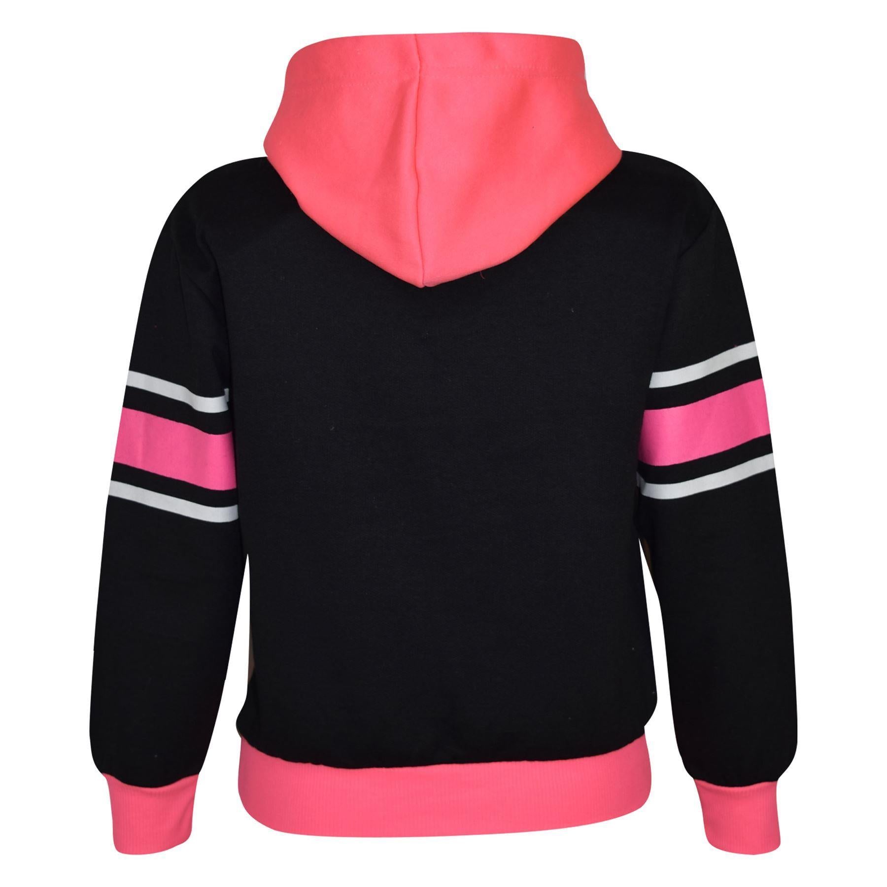 Kids Girls Boys Two Colours Hoodie Trouser LA7 Tracksuit